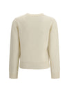 crewneck sweater with raspberries print