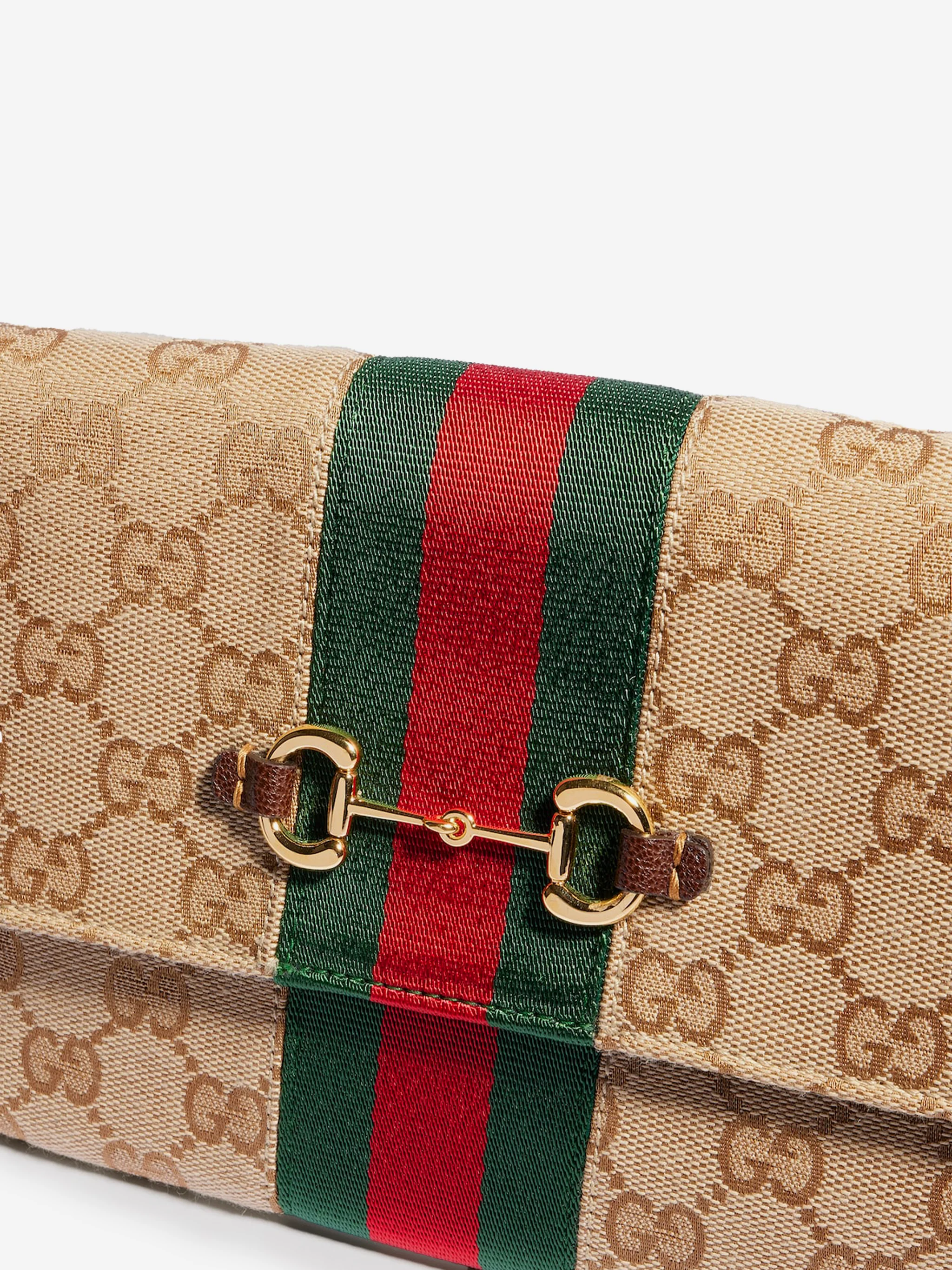 gucci horsebit web wallet with strap bag