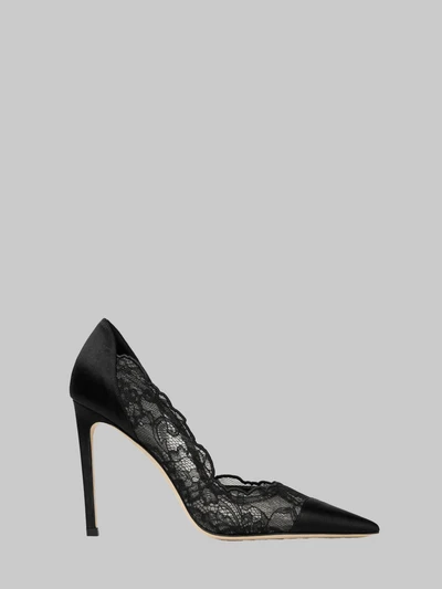 brigitte 100 pumps in lace and satin
