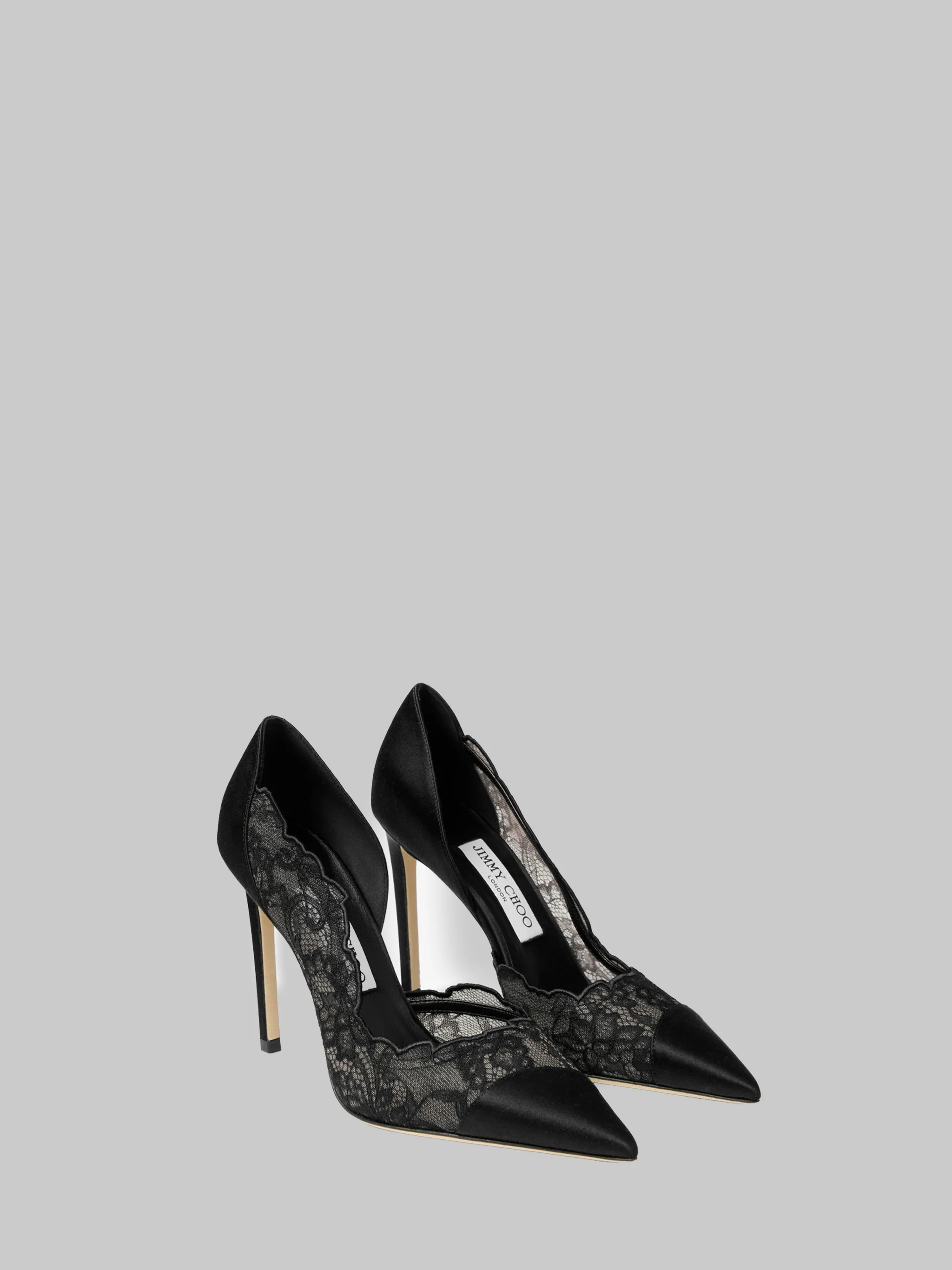 brigitte 100 pumps in lace and satin