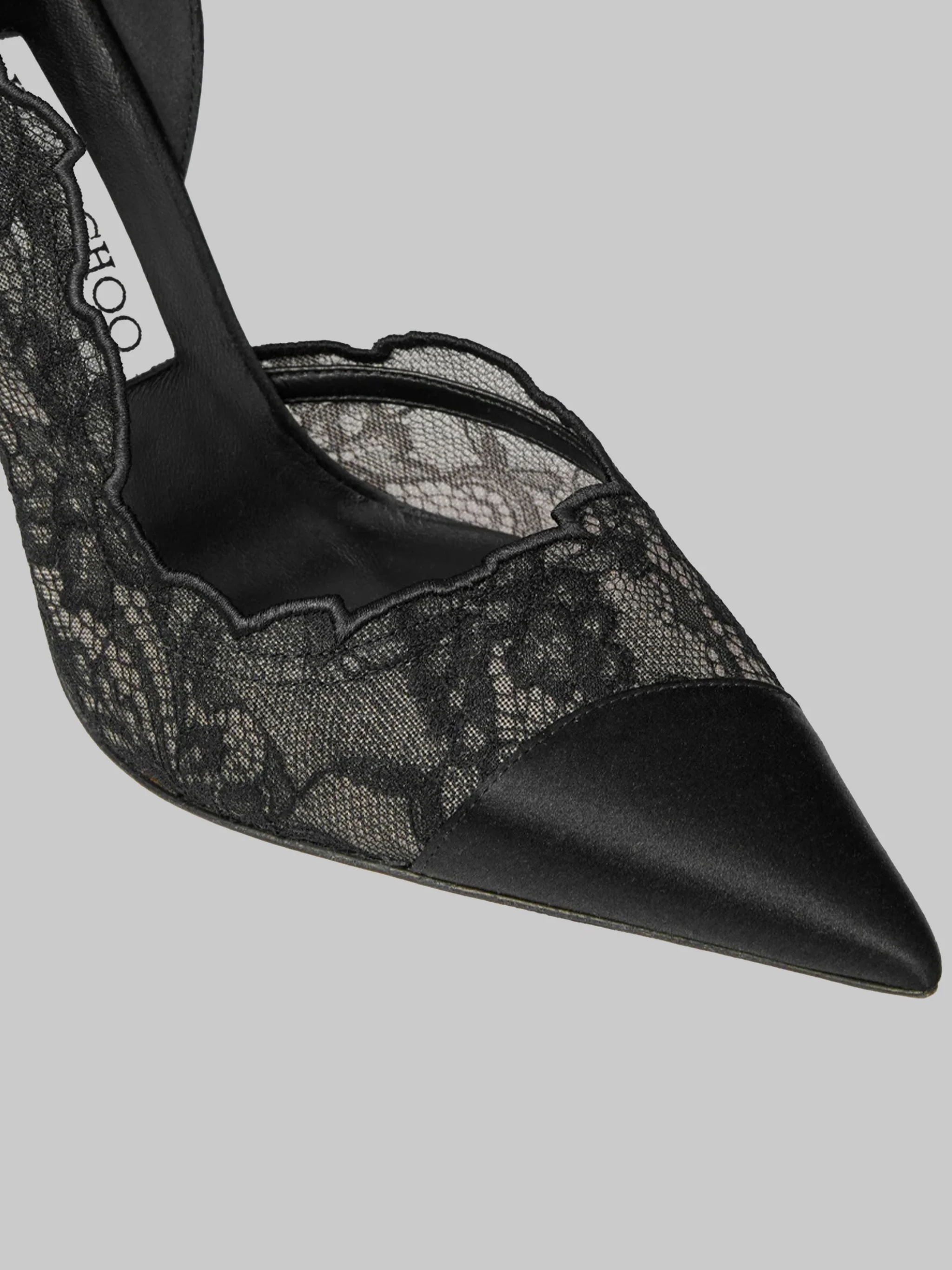 brigitte 100 pumps in lace and satin