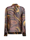 creponne shirt in marmo print