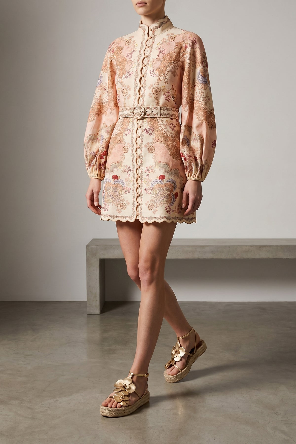 ZIMMERMANN 0 daylight mini dress in linen
