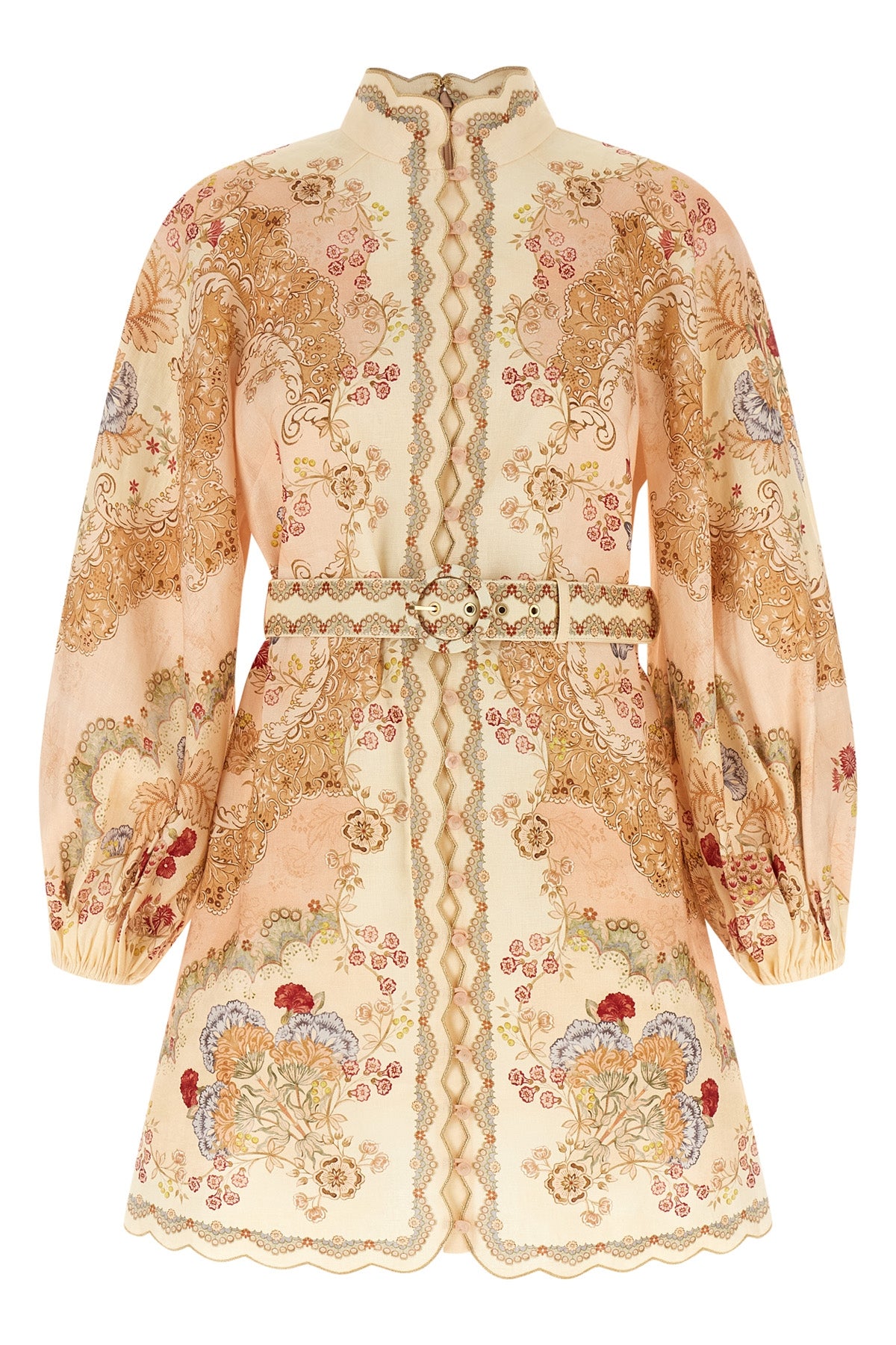 ZIMMERMANN 0 daylight mini dress in linen