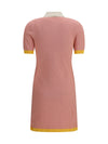 short fitted cotton and silk ff dress