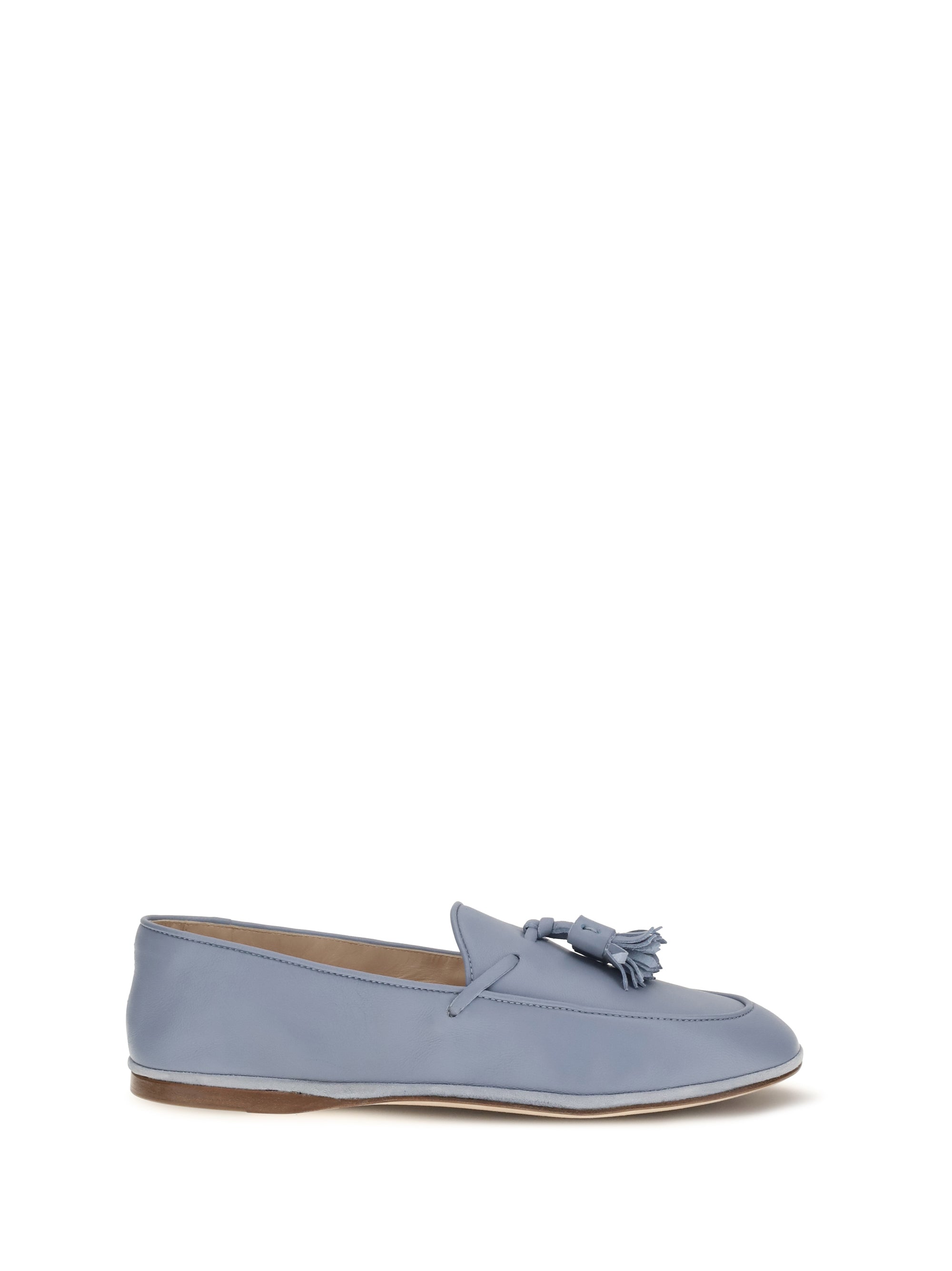 leather tassel loafers