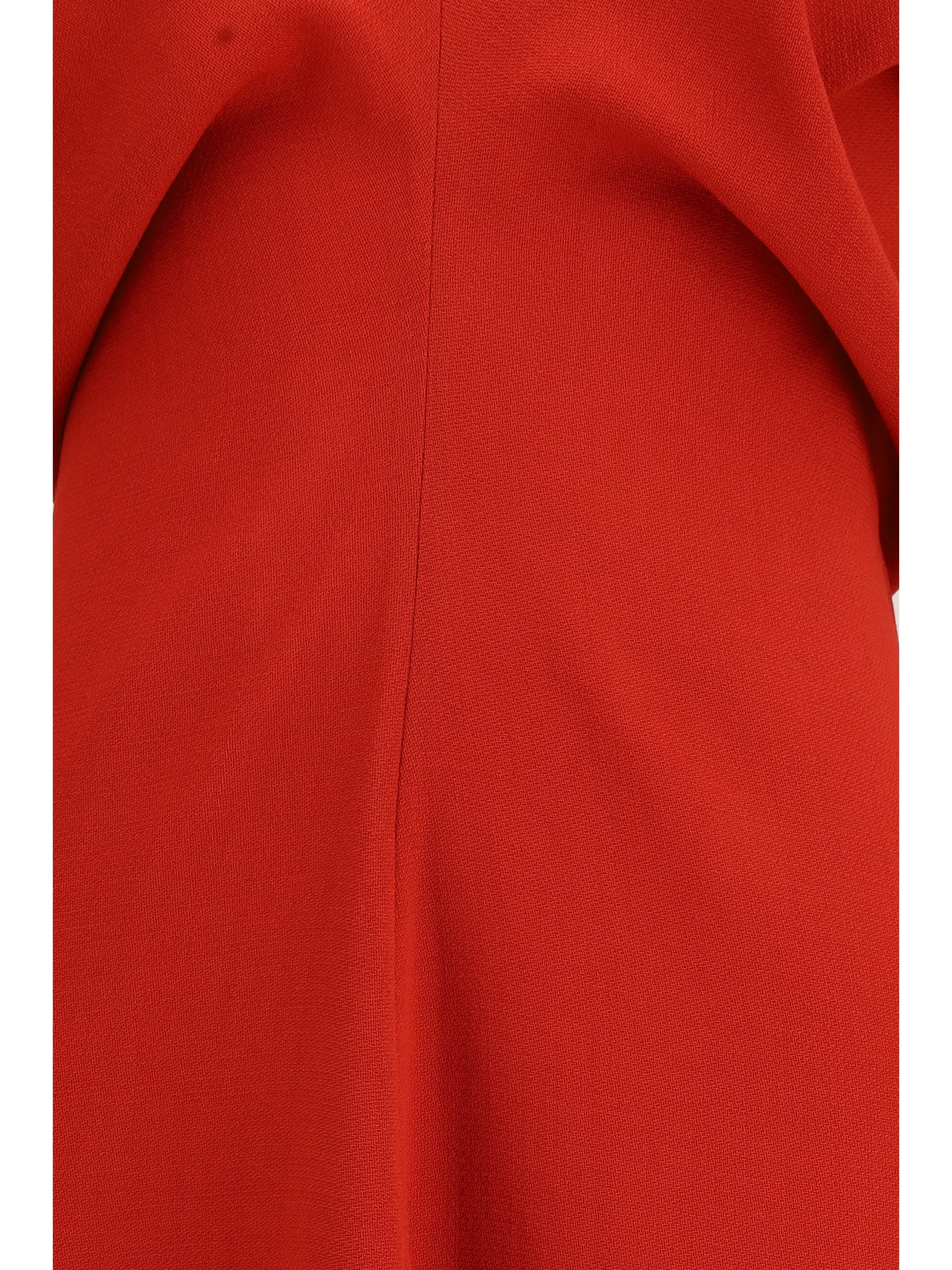 slouch waist wool dress