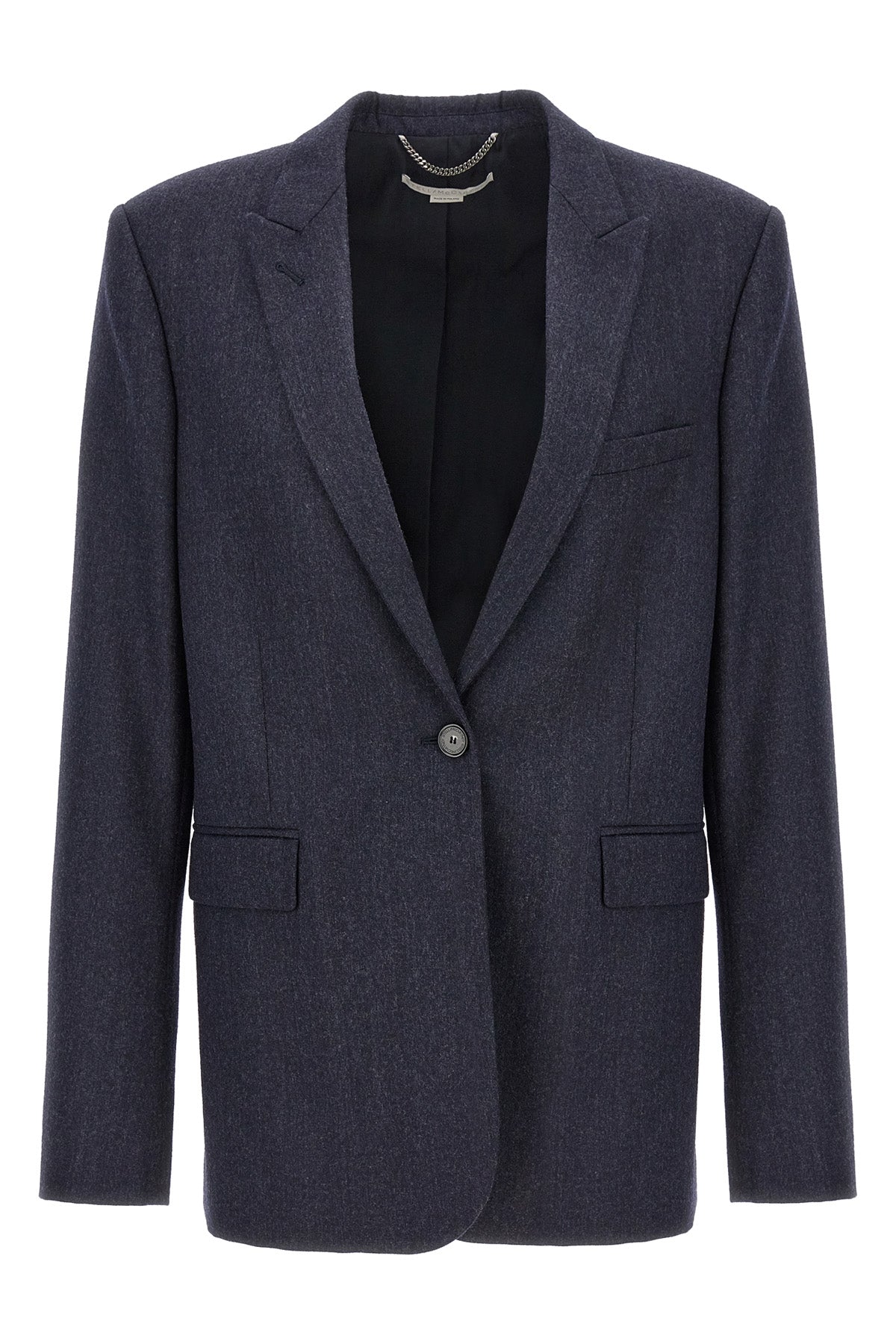 STELLA MCCARTNEY 42 single-breasted wool flannel blazer