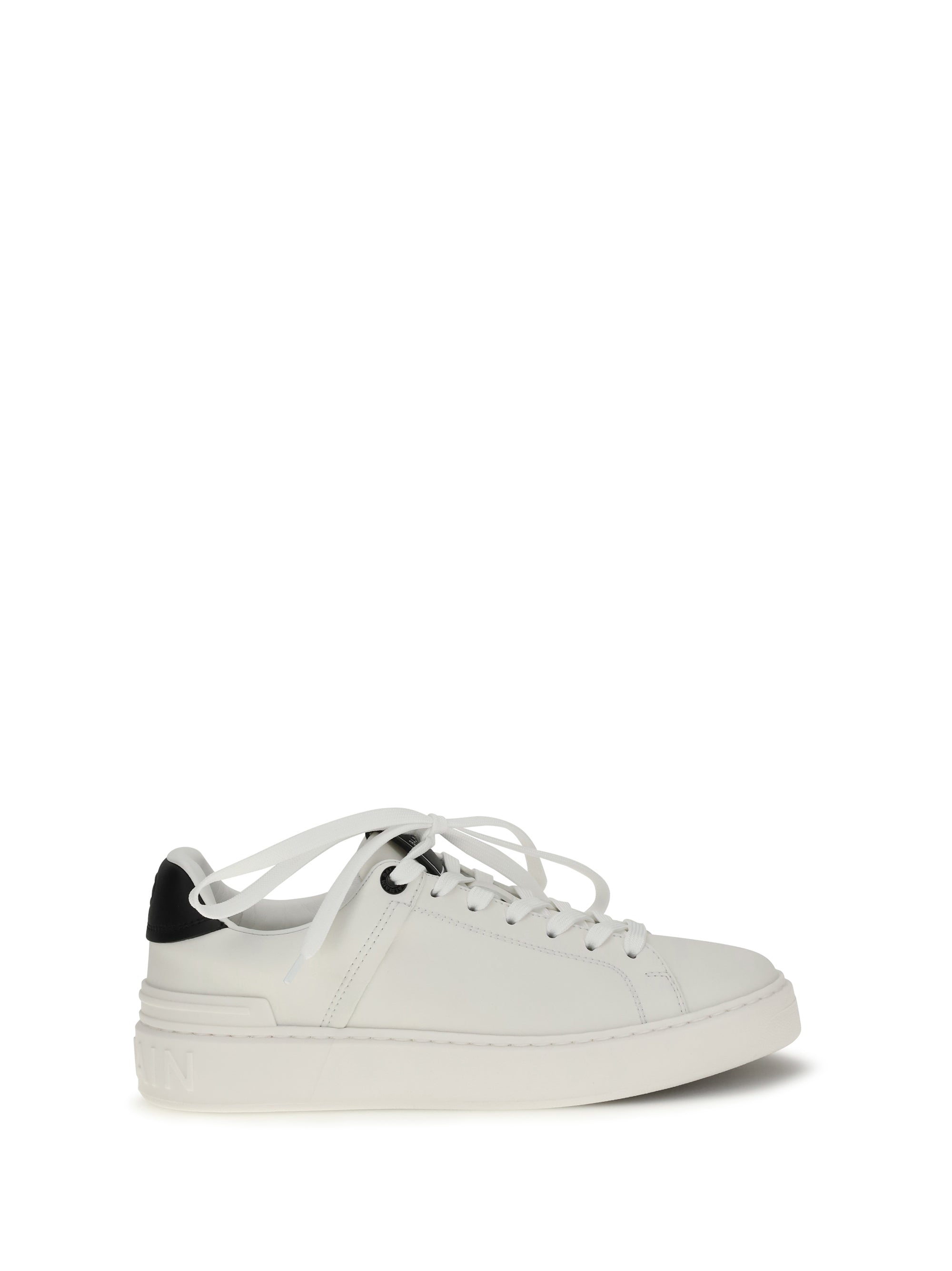 BALMAIN 37 b-court sneakers in calfskin leather