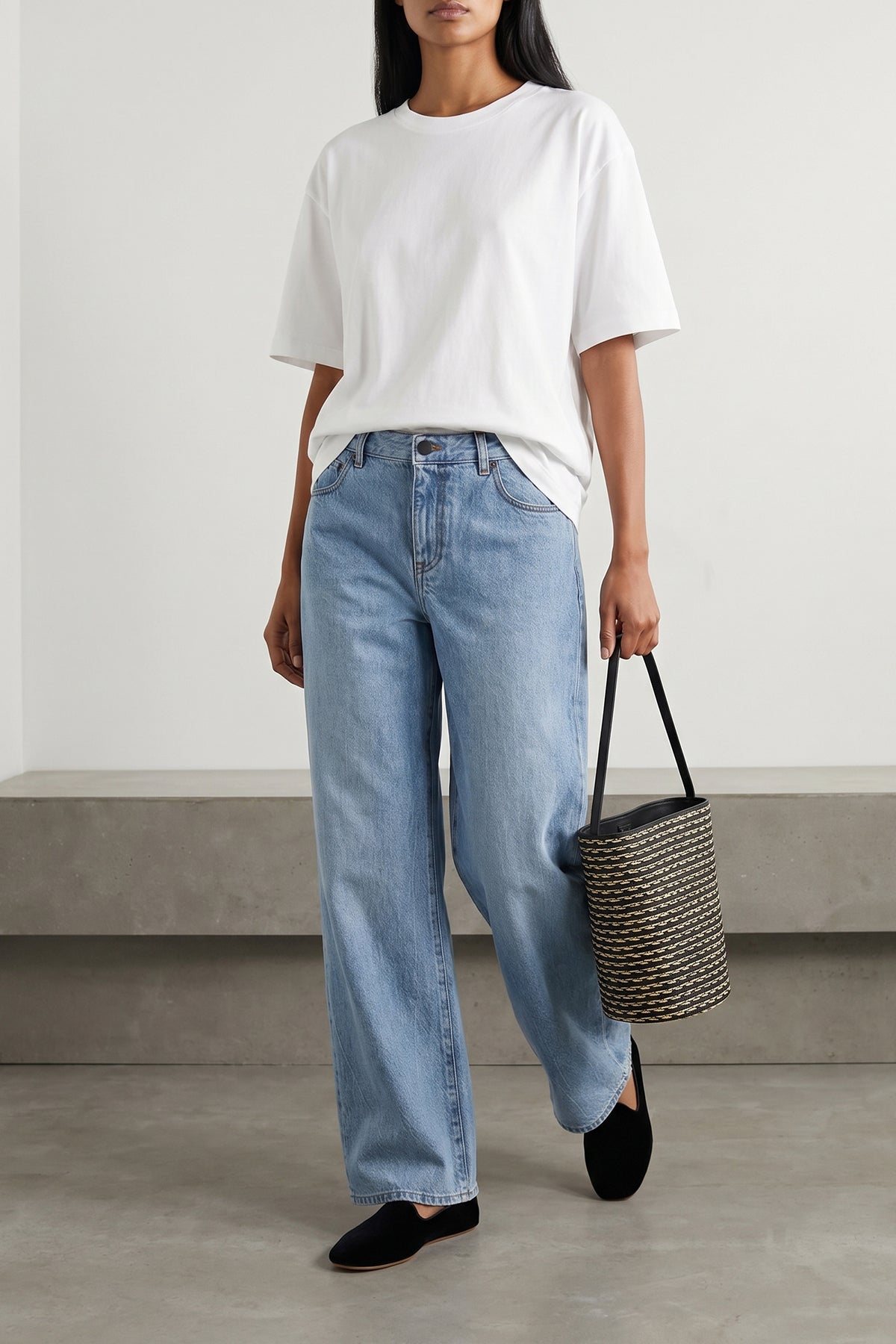 THE ROW 25 eglitta stone-washed cotton denim jeans