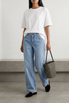 eglitta stone-washed cotton denim jeans