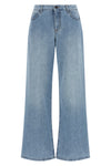 eglitta stone-washed cotton denim jeans