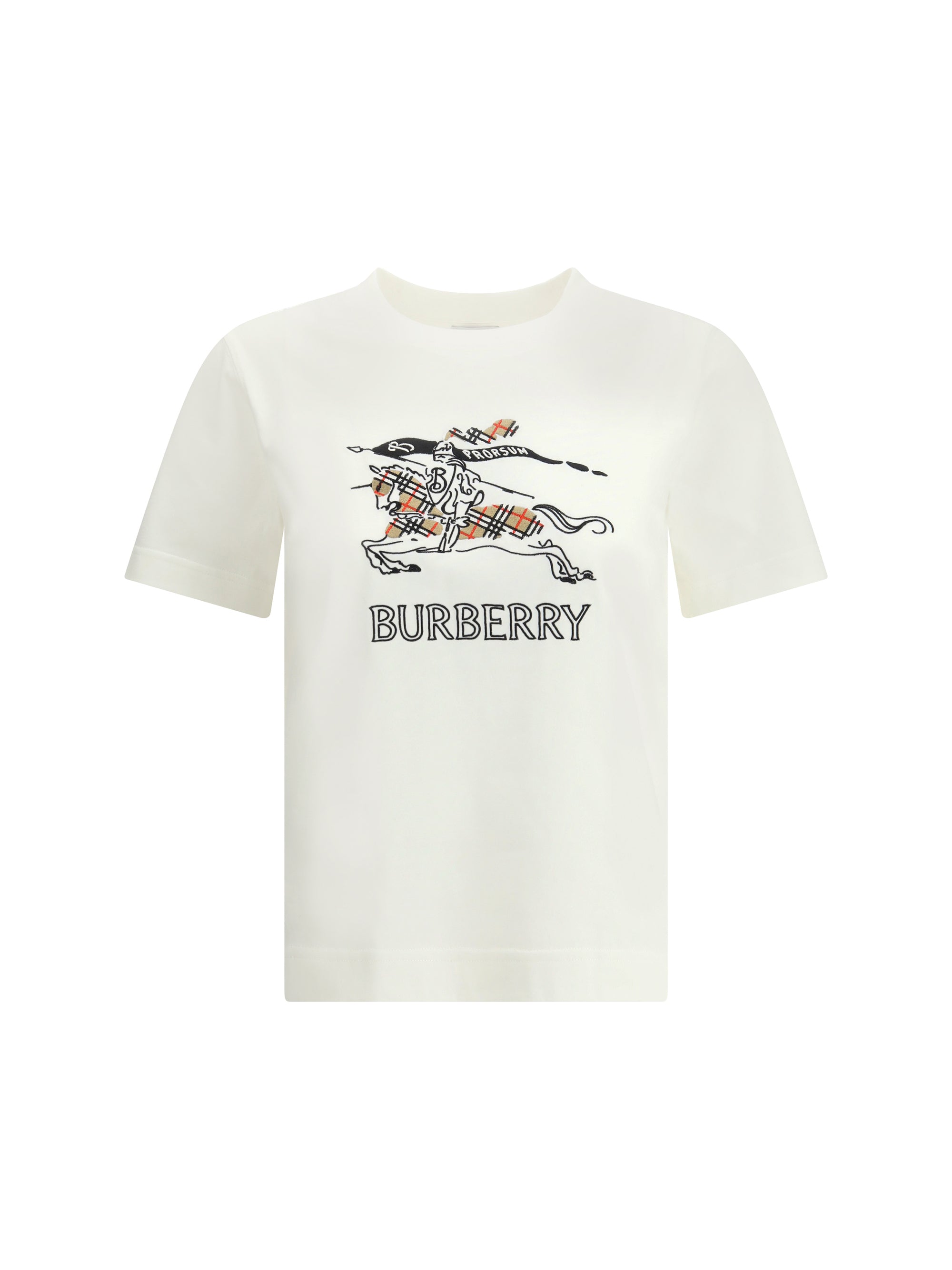 BURBERRY XS cotton t-shirt with drawn ekd