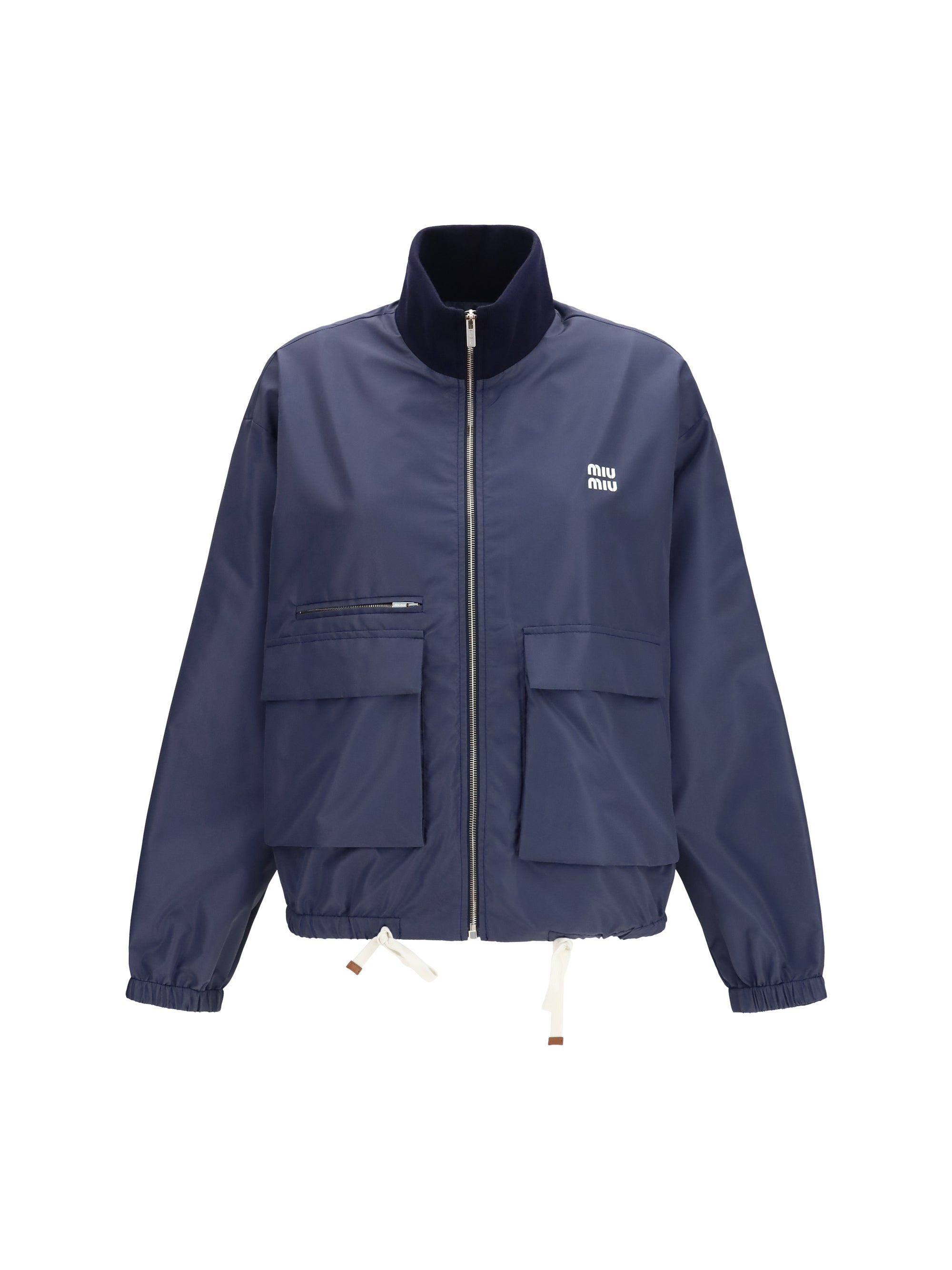 MIU MIU 38 technical canvas jacket