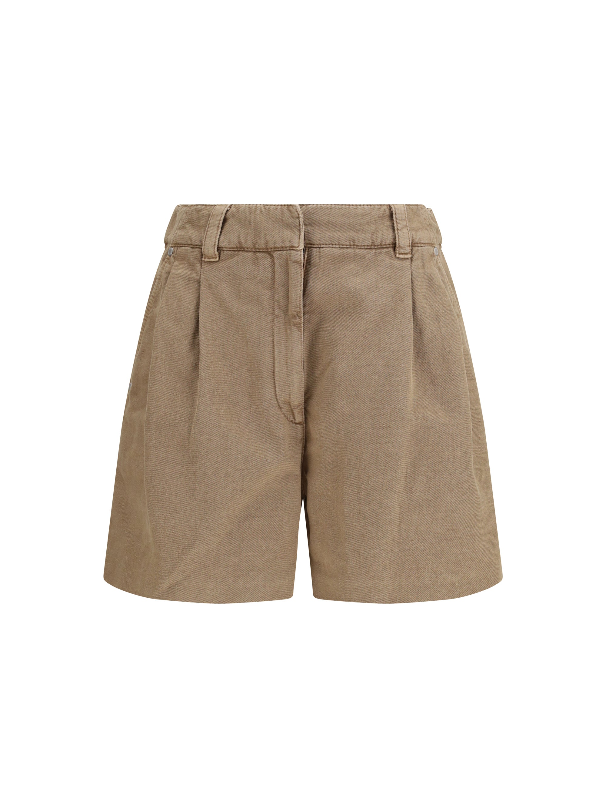 BRUNELLO CUCINELLI 42 linen shorts