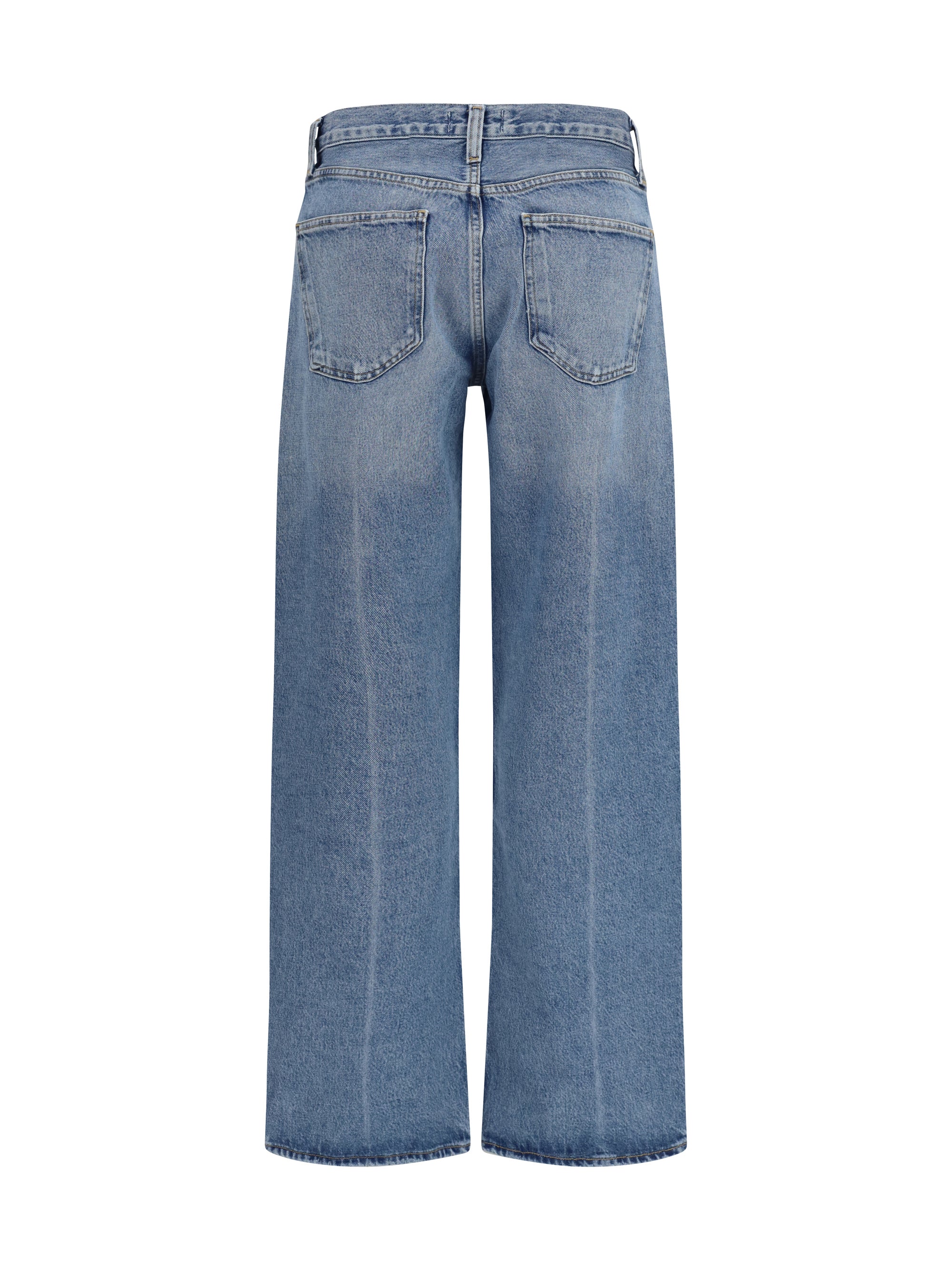 AGOLDE 24 wide-leg creased jeans
