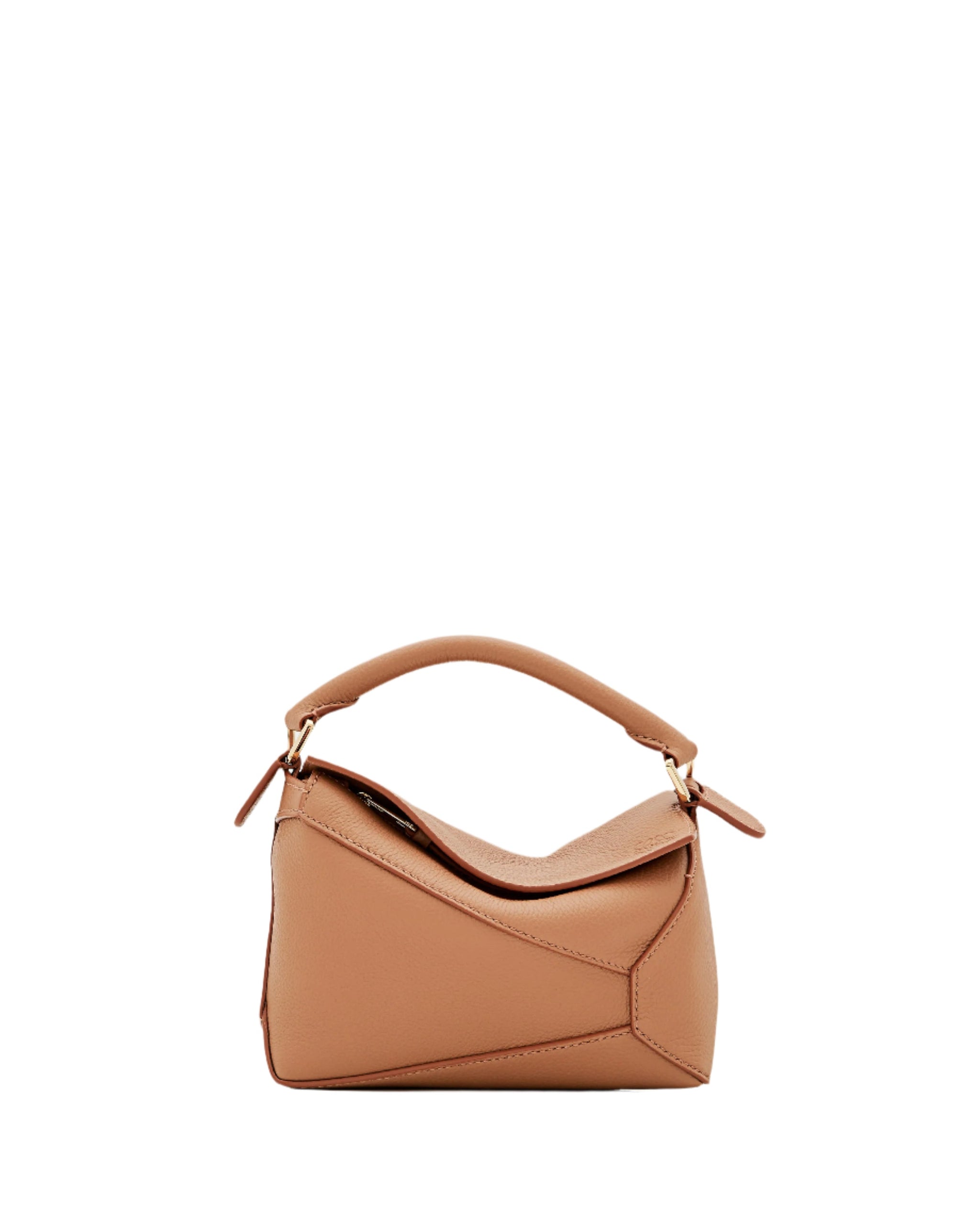Puzzle Edge Mini Braided Handle Shoulder Bag