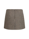 houndstooth mini skirt