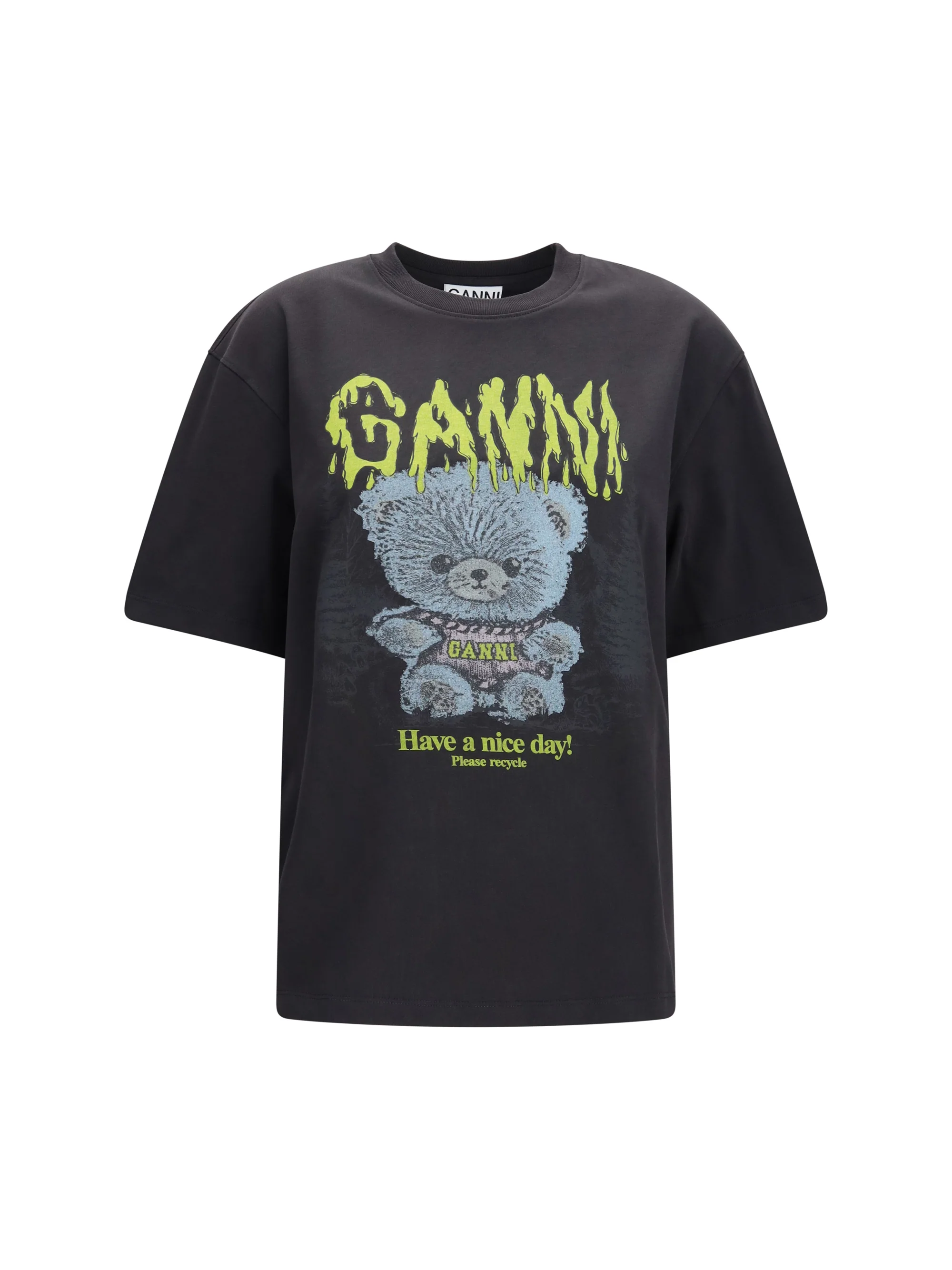 GANNI L forest teddy graphic t-shirt