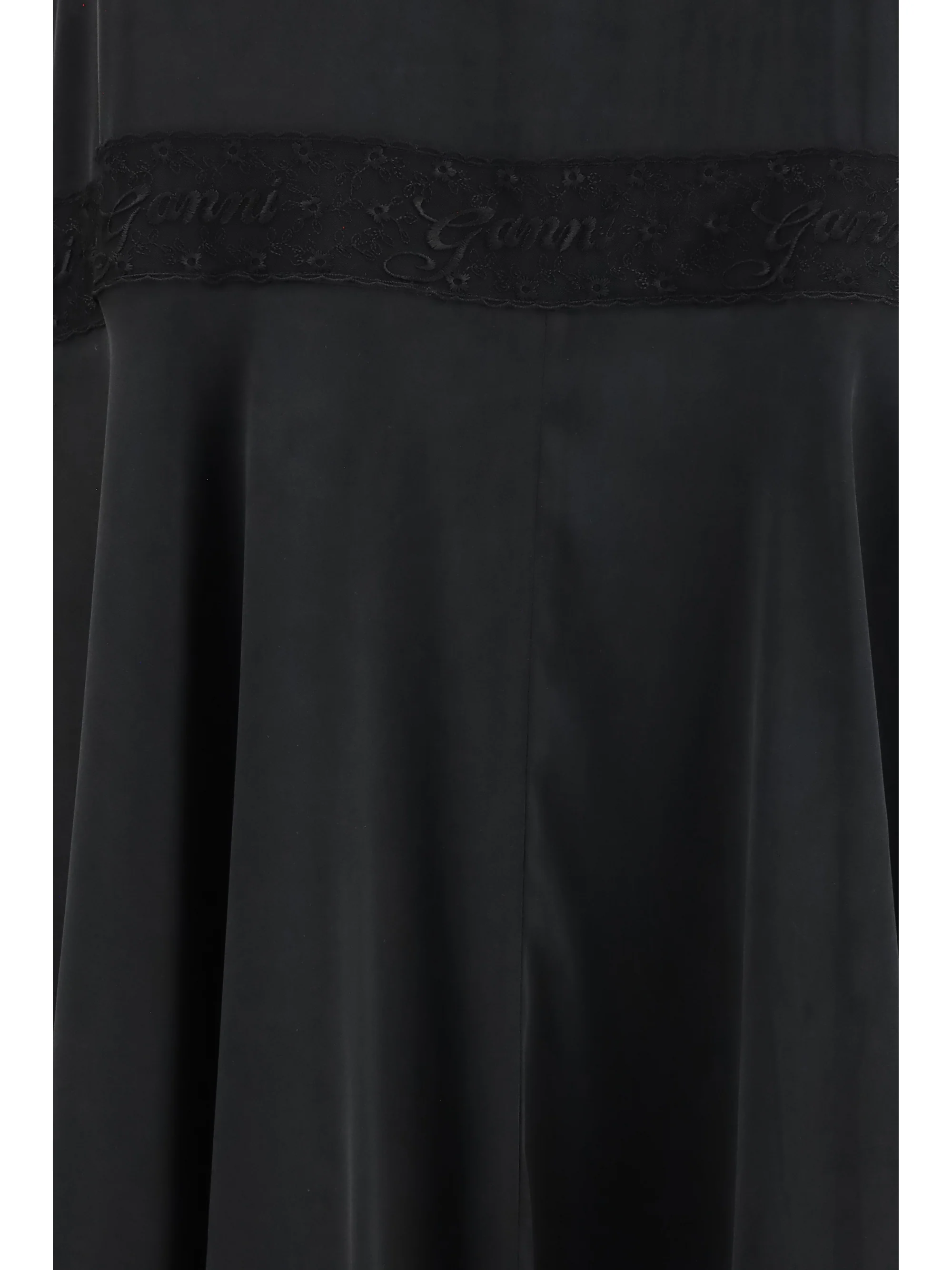 silk maxi dress with lace details