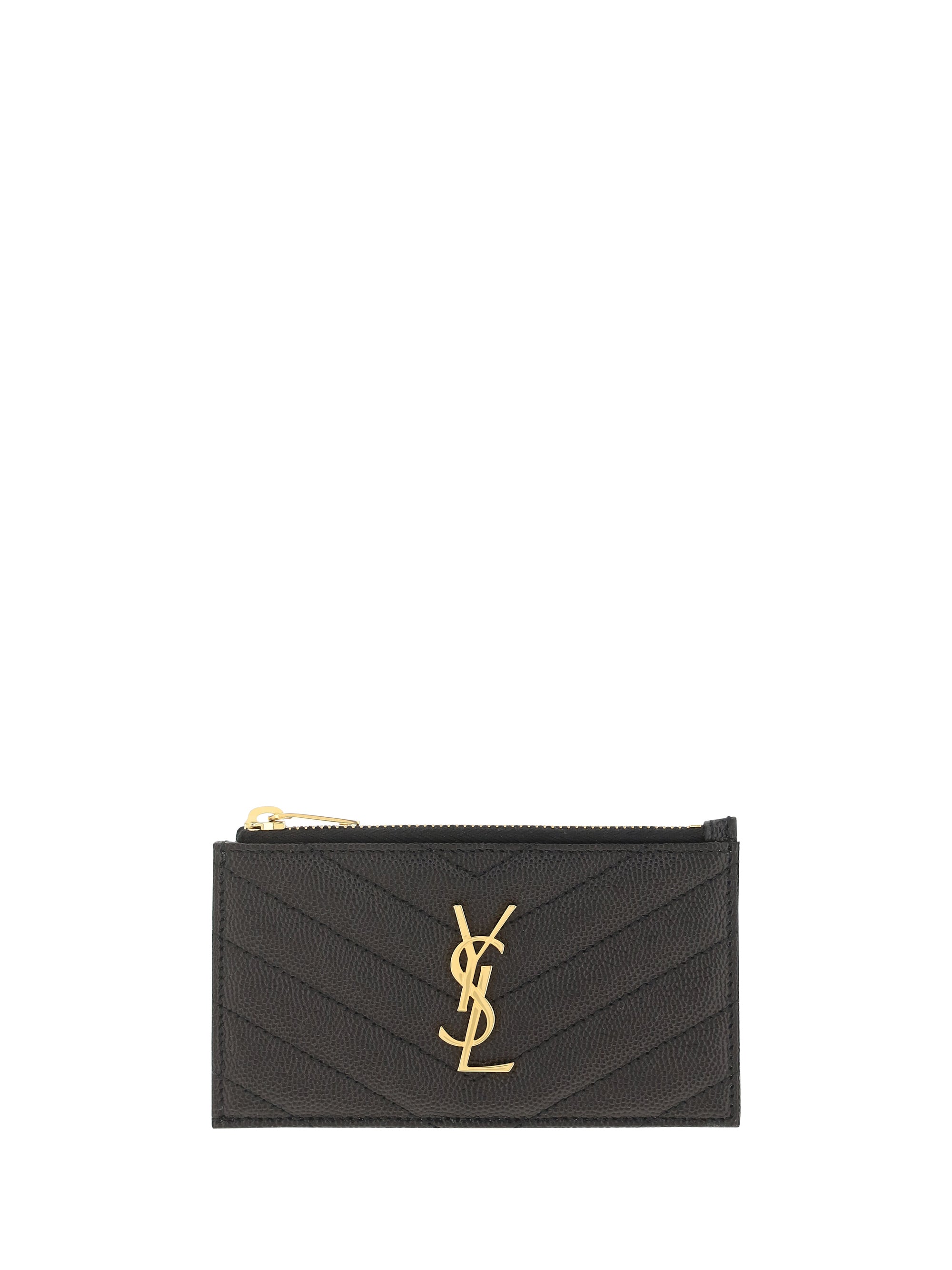 SAINT LAURENT OS leather cardholder