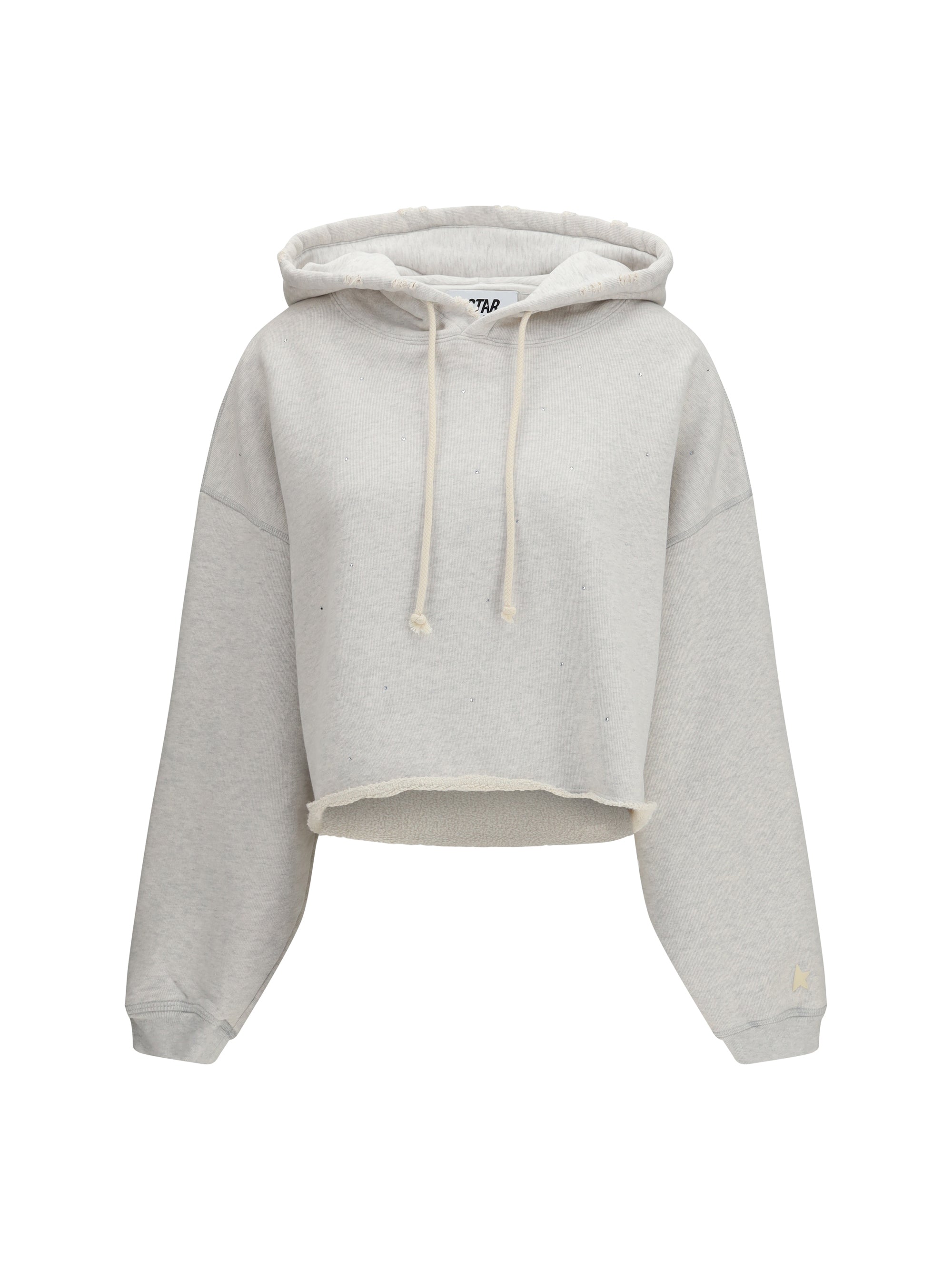 GOLDEN GOOSE L star cropped hoodie 