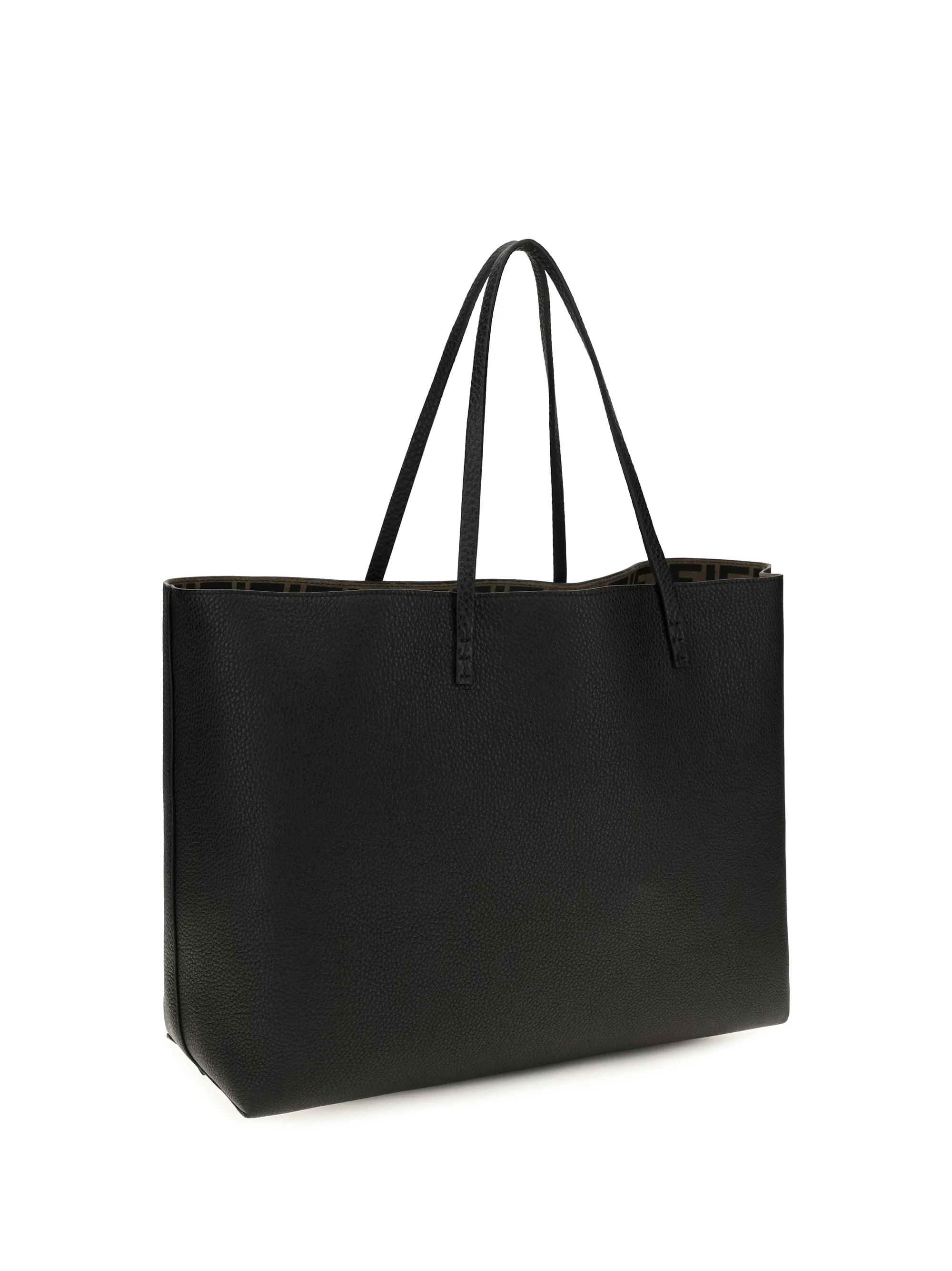 medium roll roman leather shopping bag