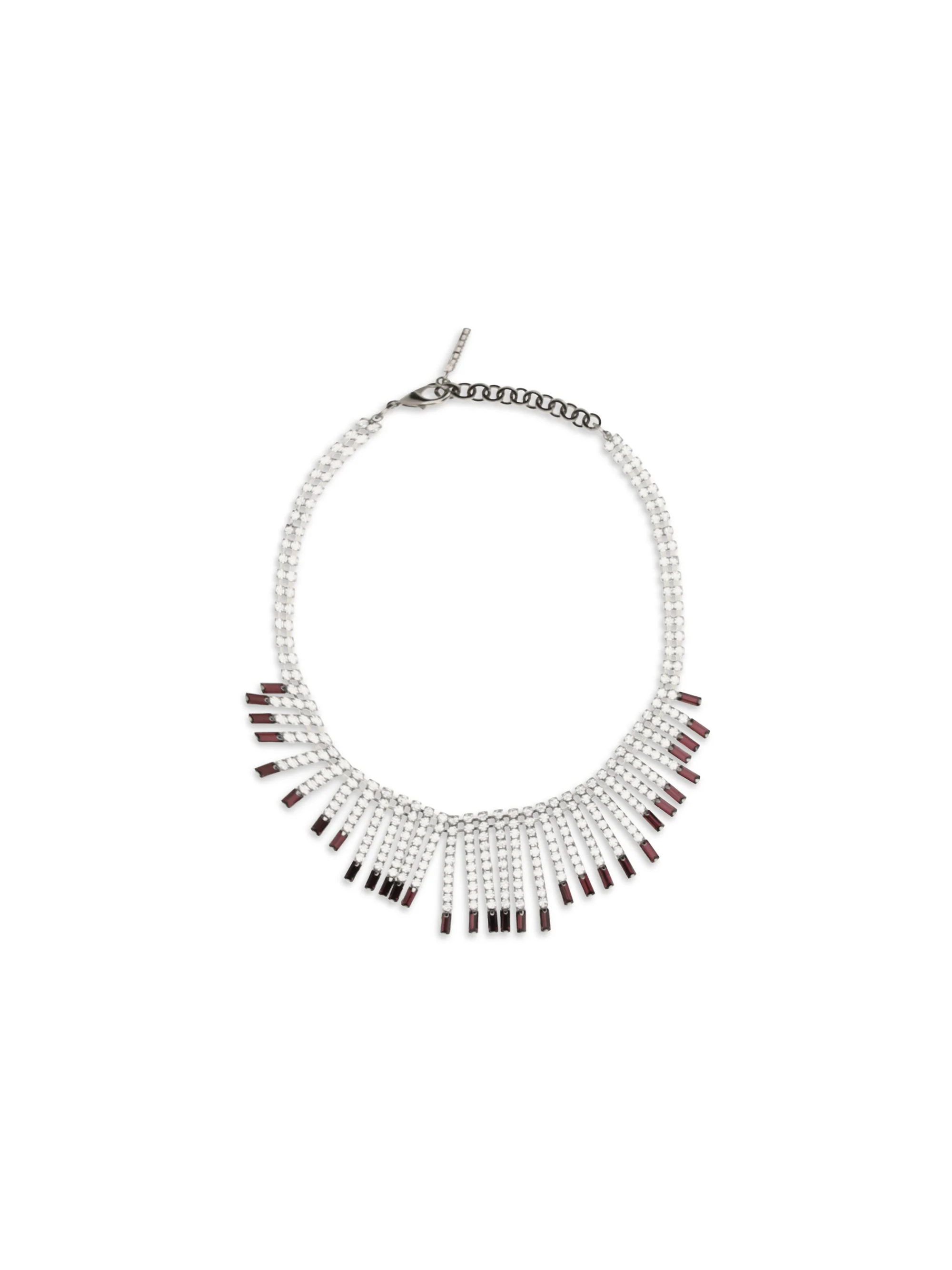 ALESSANDRA RICH OS crystal fringe necklace
