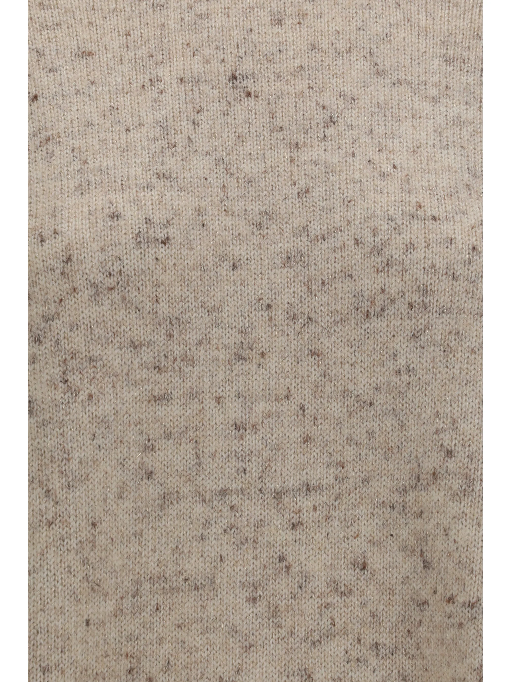 bouclé yarn sweater with lurex