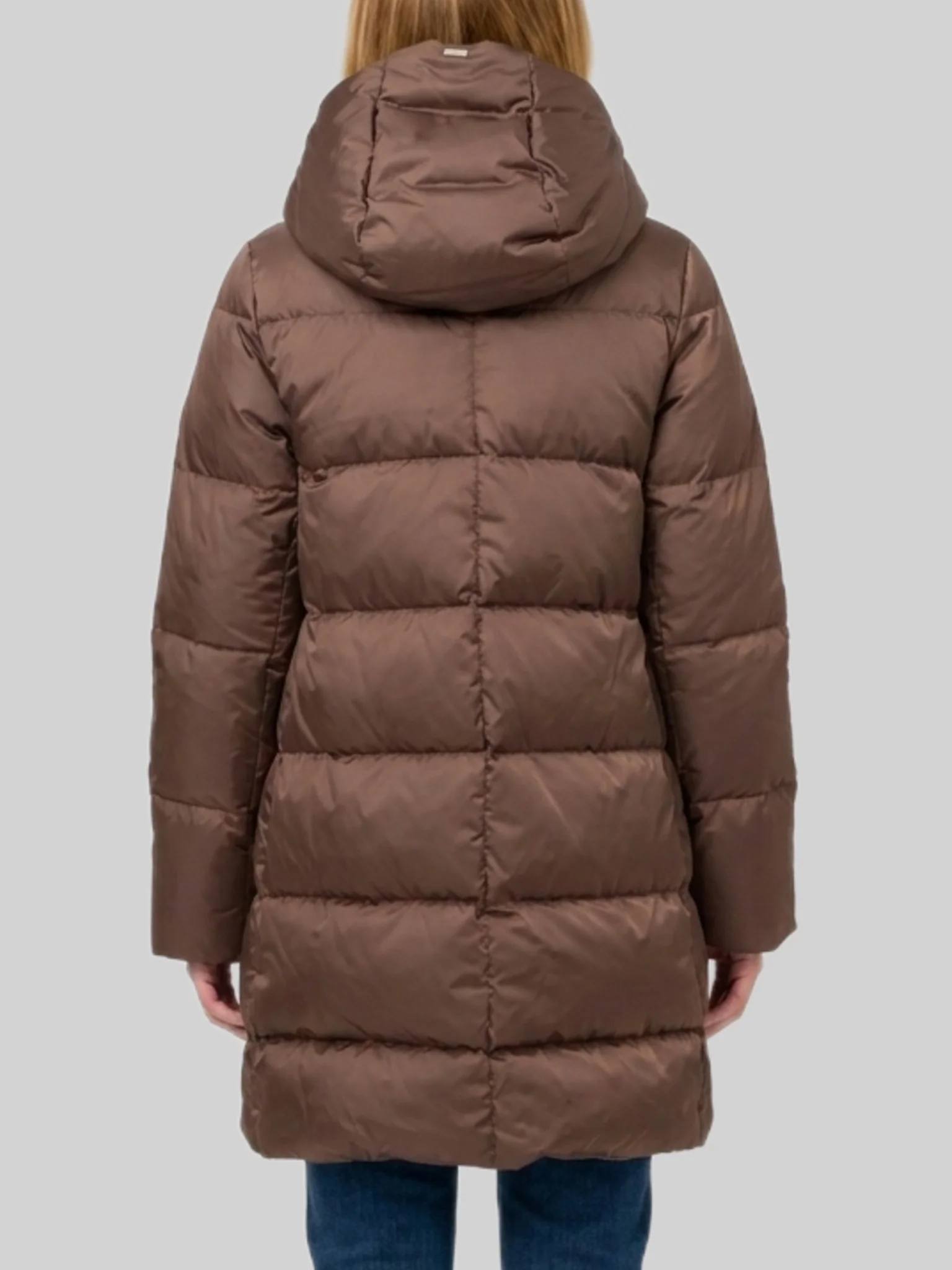 HERNO 40 a-line midi down jacket