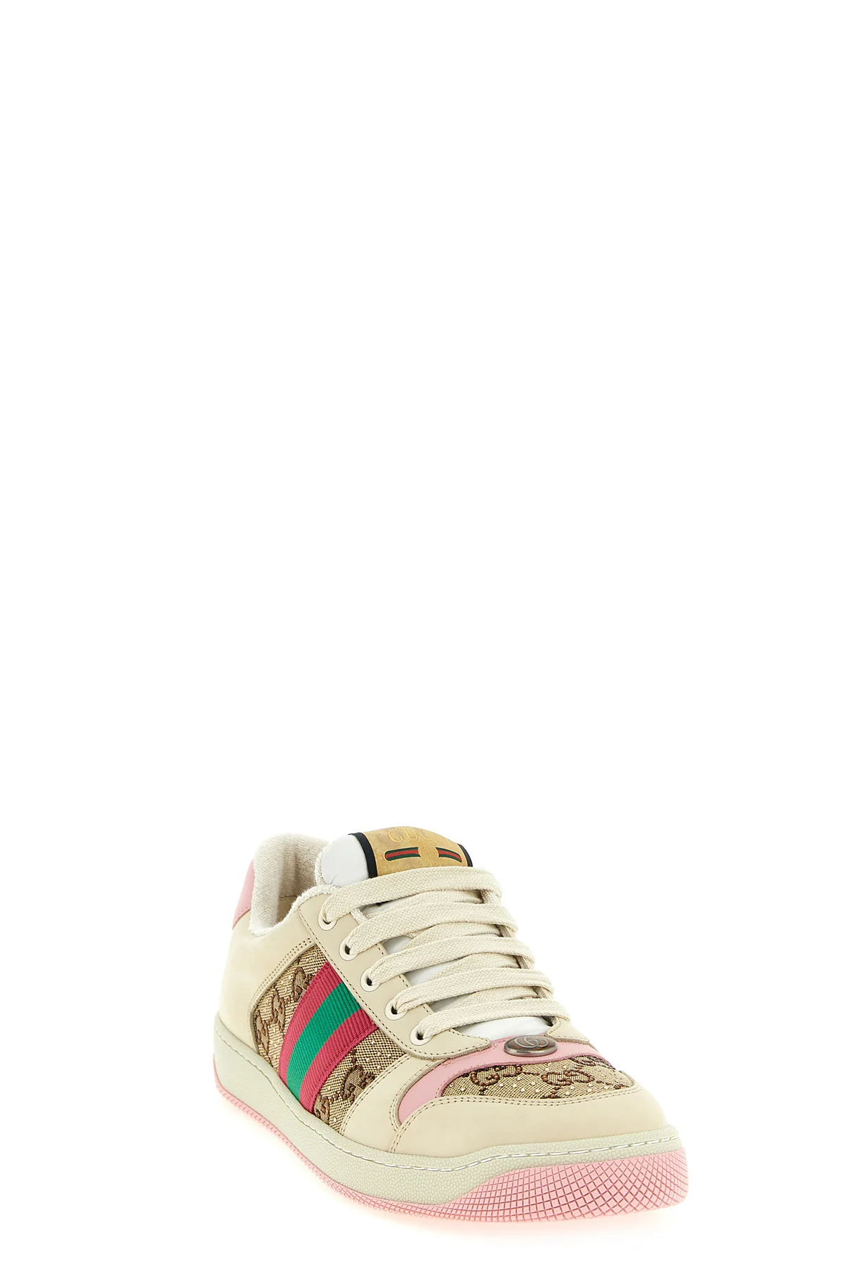 GUCCI 36 screener leather low-top lace-up sneakers