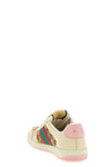 screener leather low-top lace-up sneakers