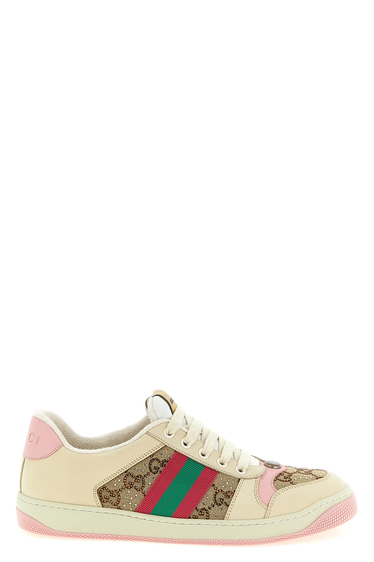 GUCCI 36 screener leather low-top lace-up sneakers