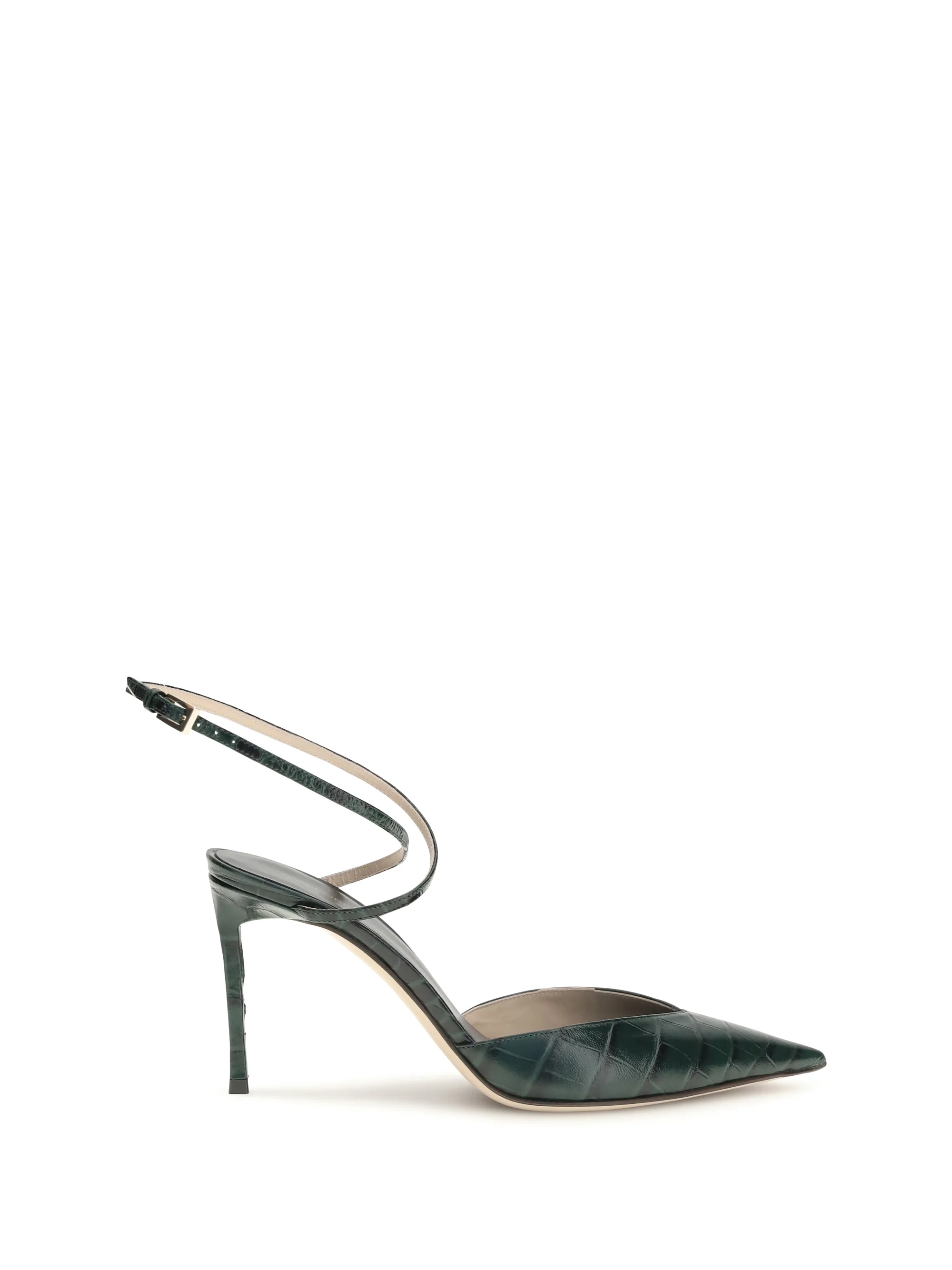 TOM FORD 37 crocodile-print leather pumps