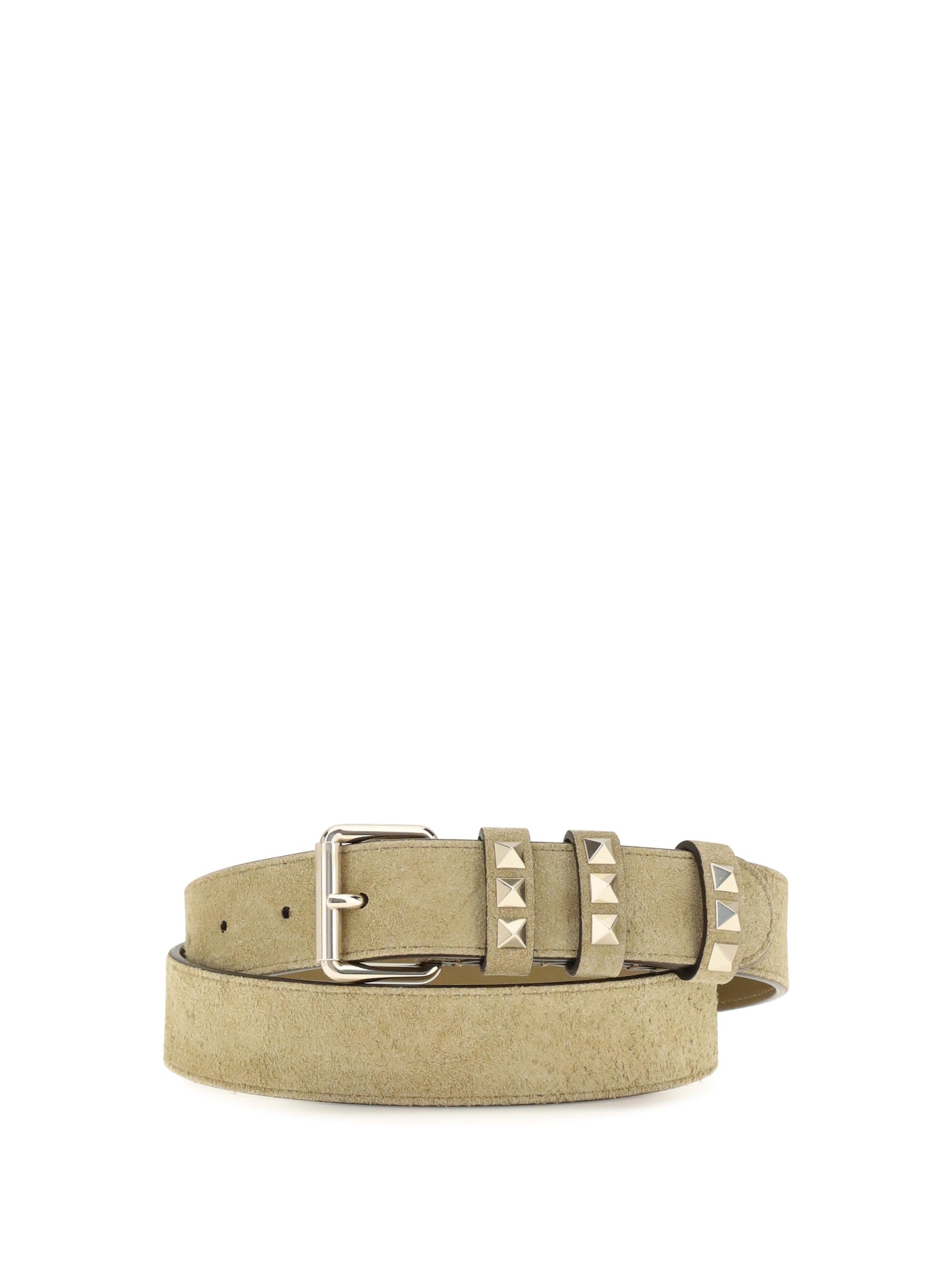 rockstud suede belt