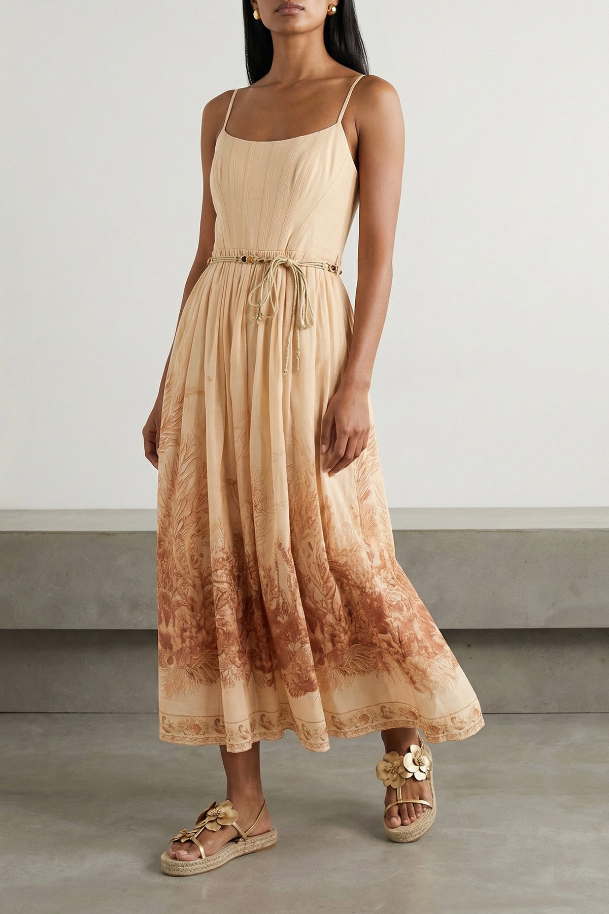 ZIMMERMANN 0 wanderlust toile-print cotton midi dress