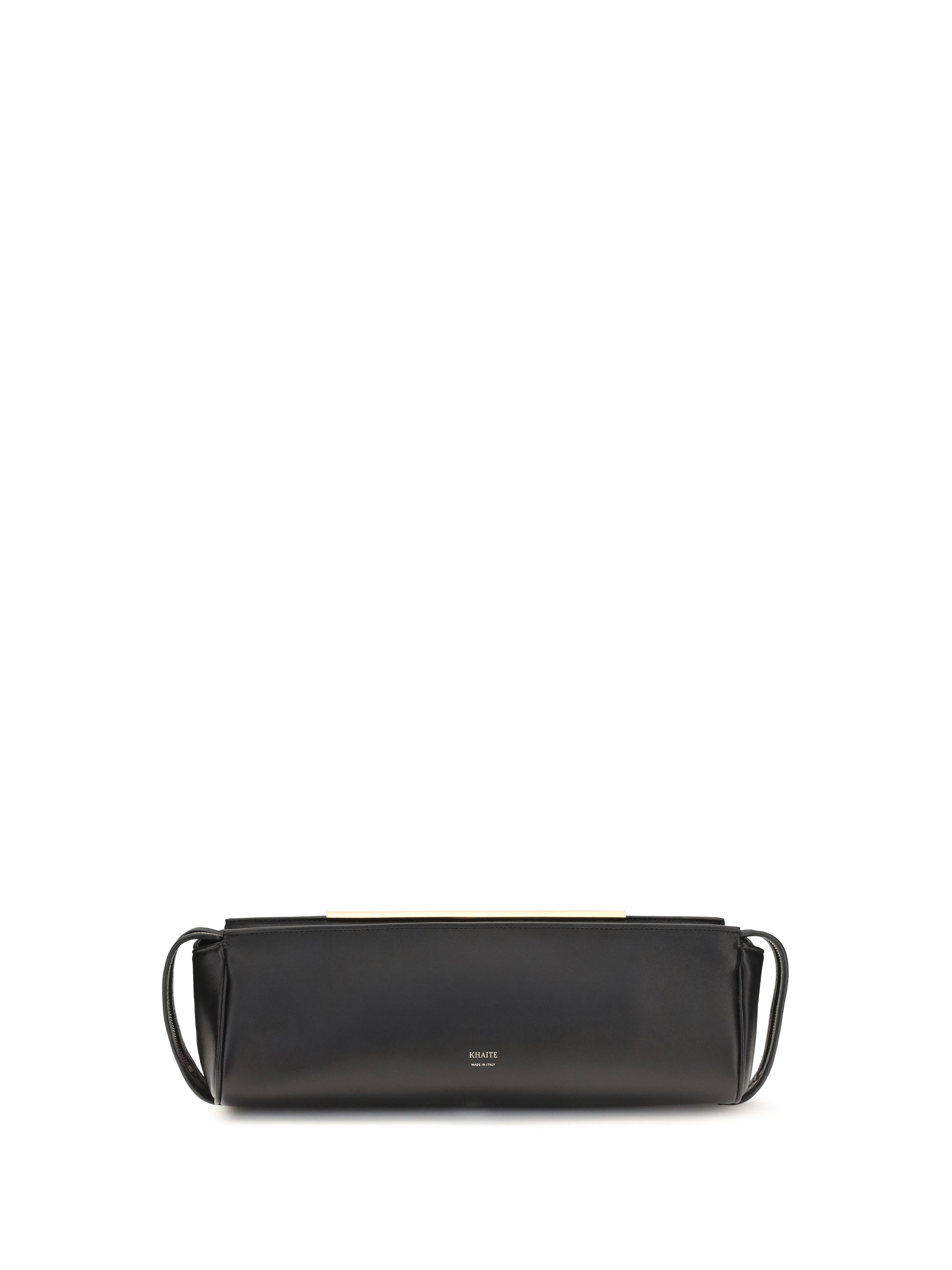 KHAITE OS evening leather clutch
