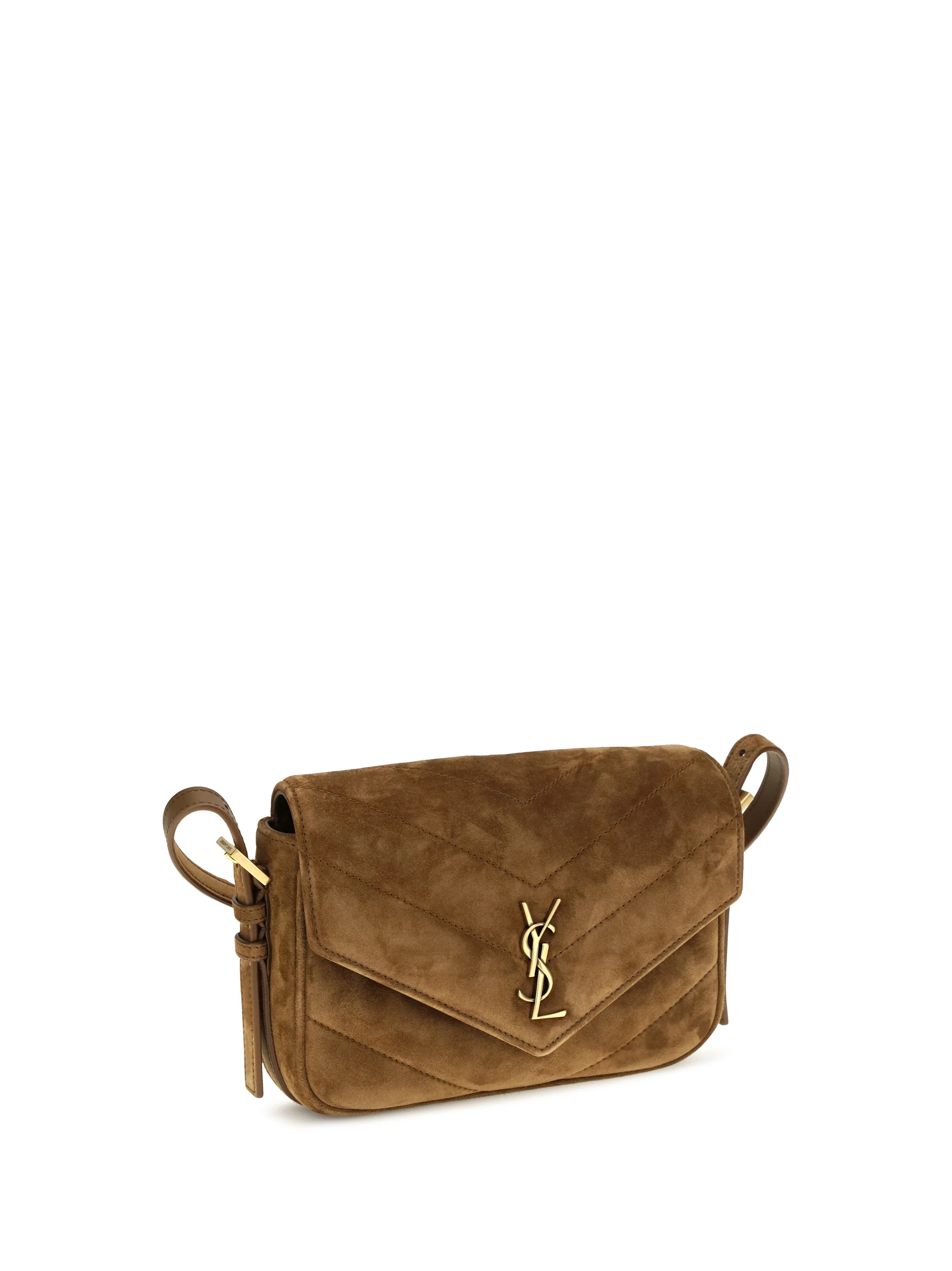 small loulou matelassé suede shoulder bag