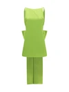 satin dress with back bow