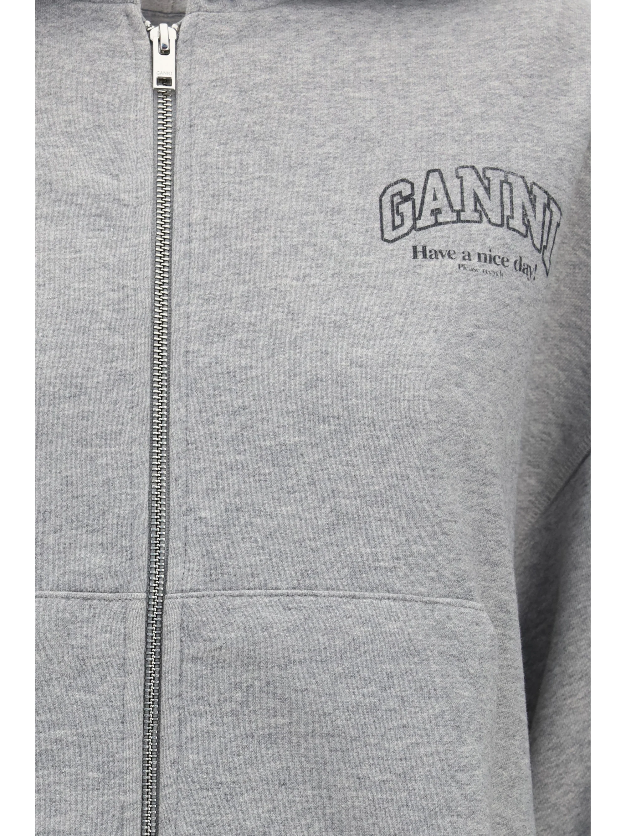 cotton zip-up hoodie