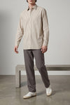 kardiff striped cotton poplin shirt