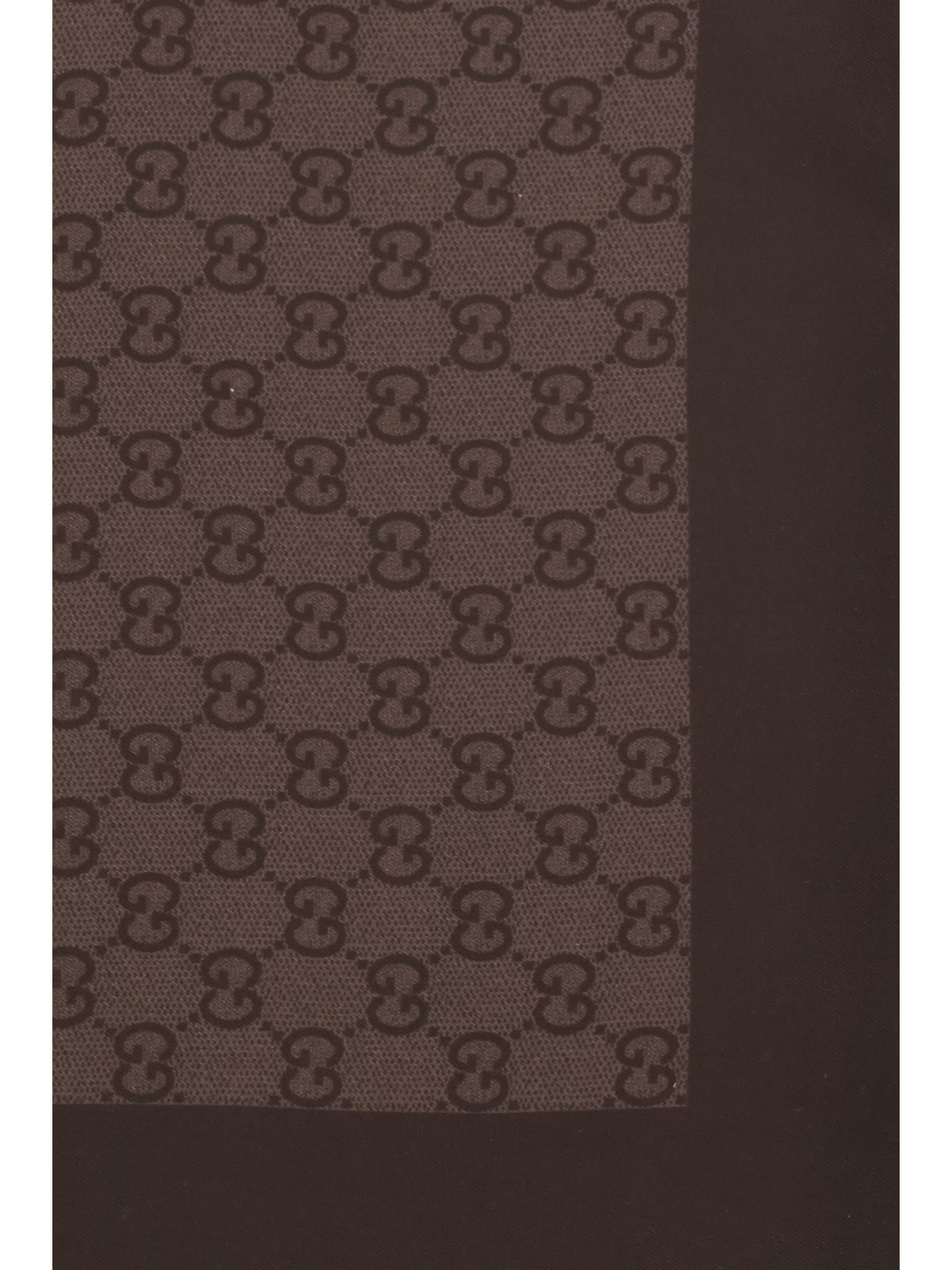 gg silk twill jacquard scarf