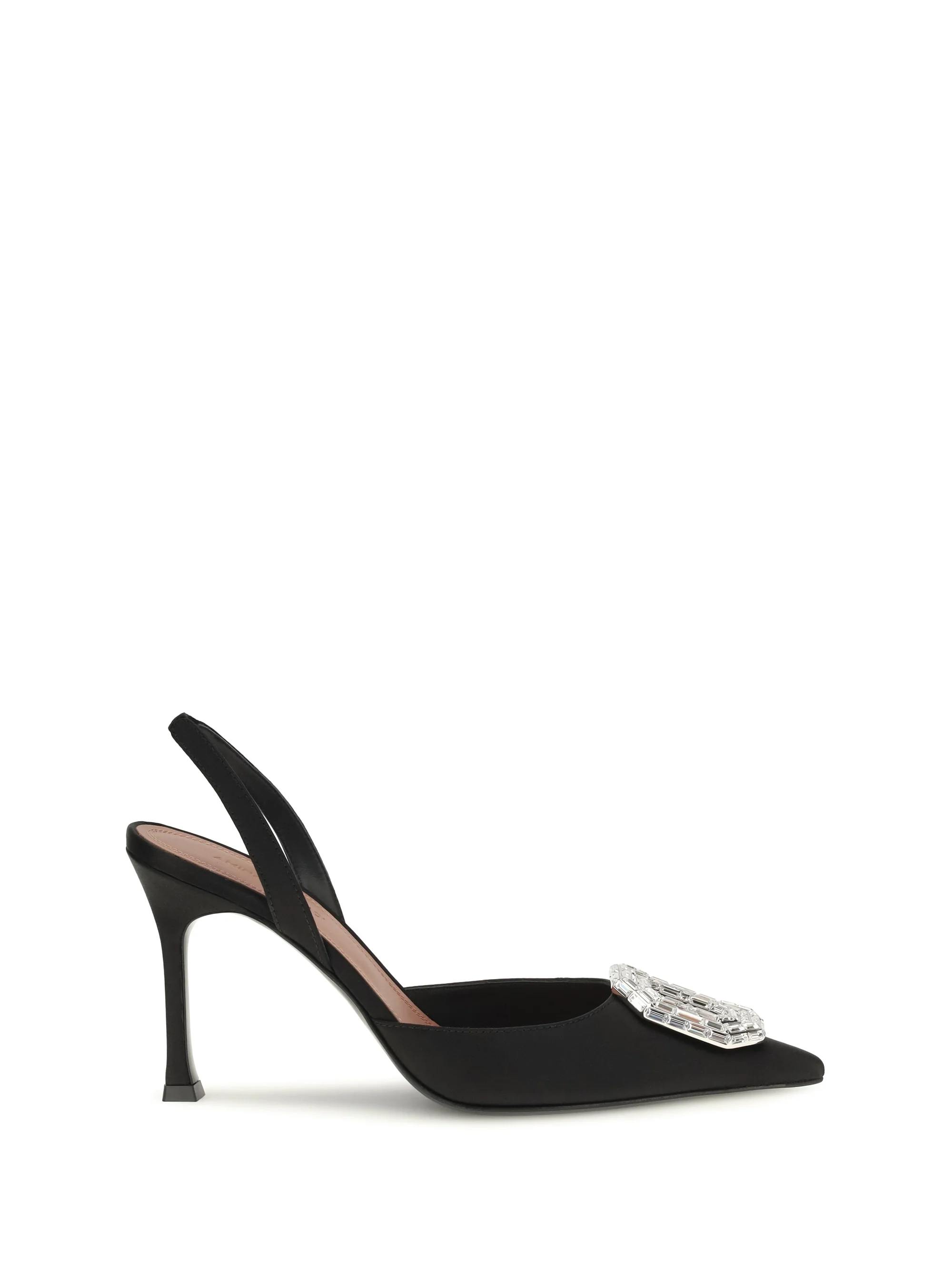 AMINA MUADDI 36 camelia satin slingback pumps