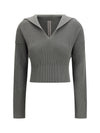 euca virgin wool sweater with v neck