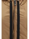 hooded padded vest in water repellent canvas