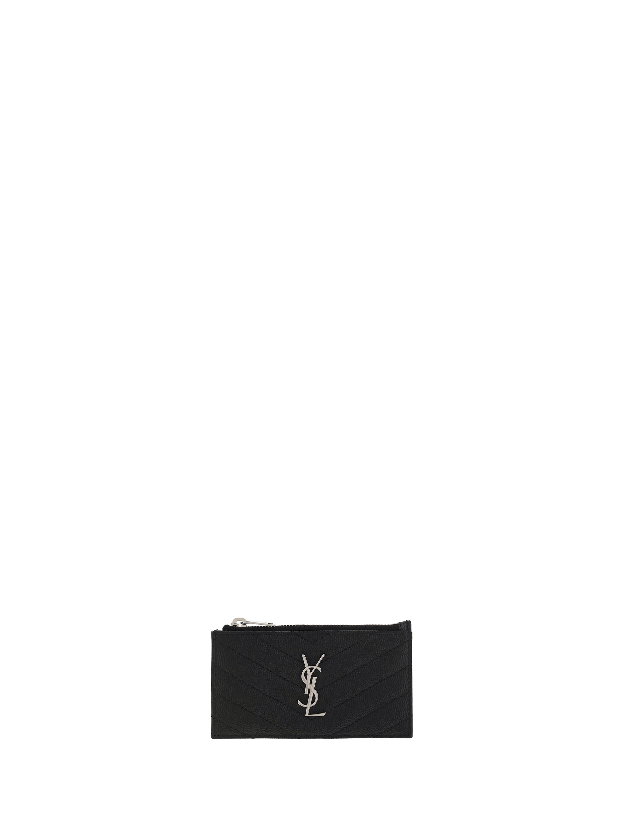 SAINT LAURENT OS leather cardholder