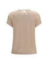 silk blouse with monili chain