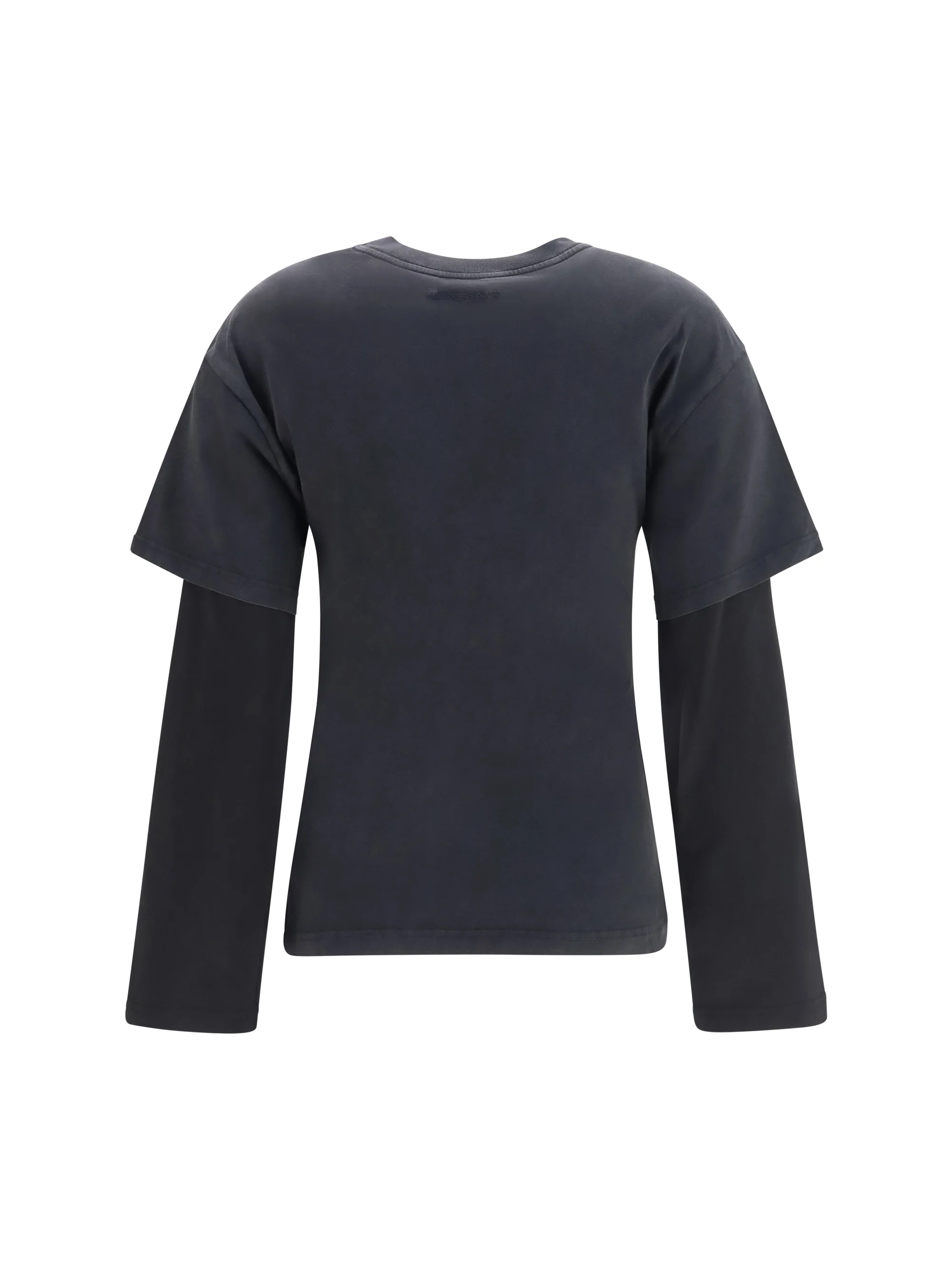 logo print double sleeves t-shirt