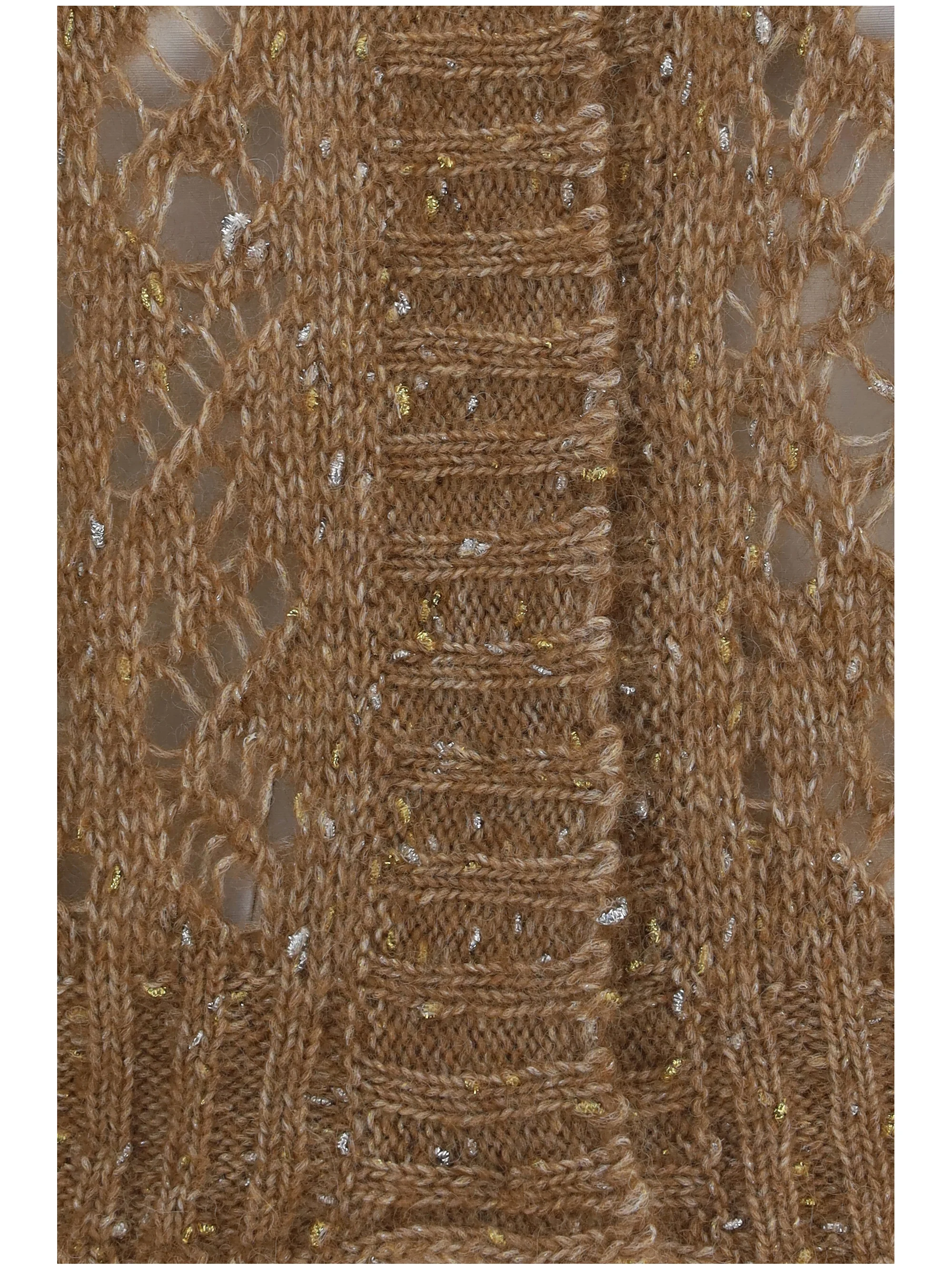 quarto openwork cardigan