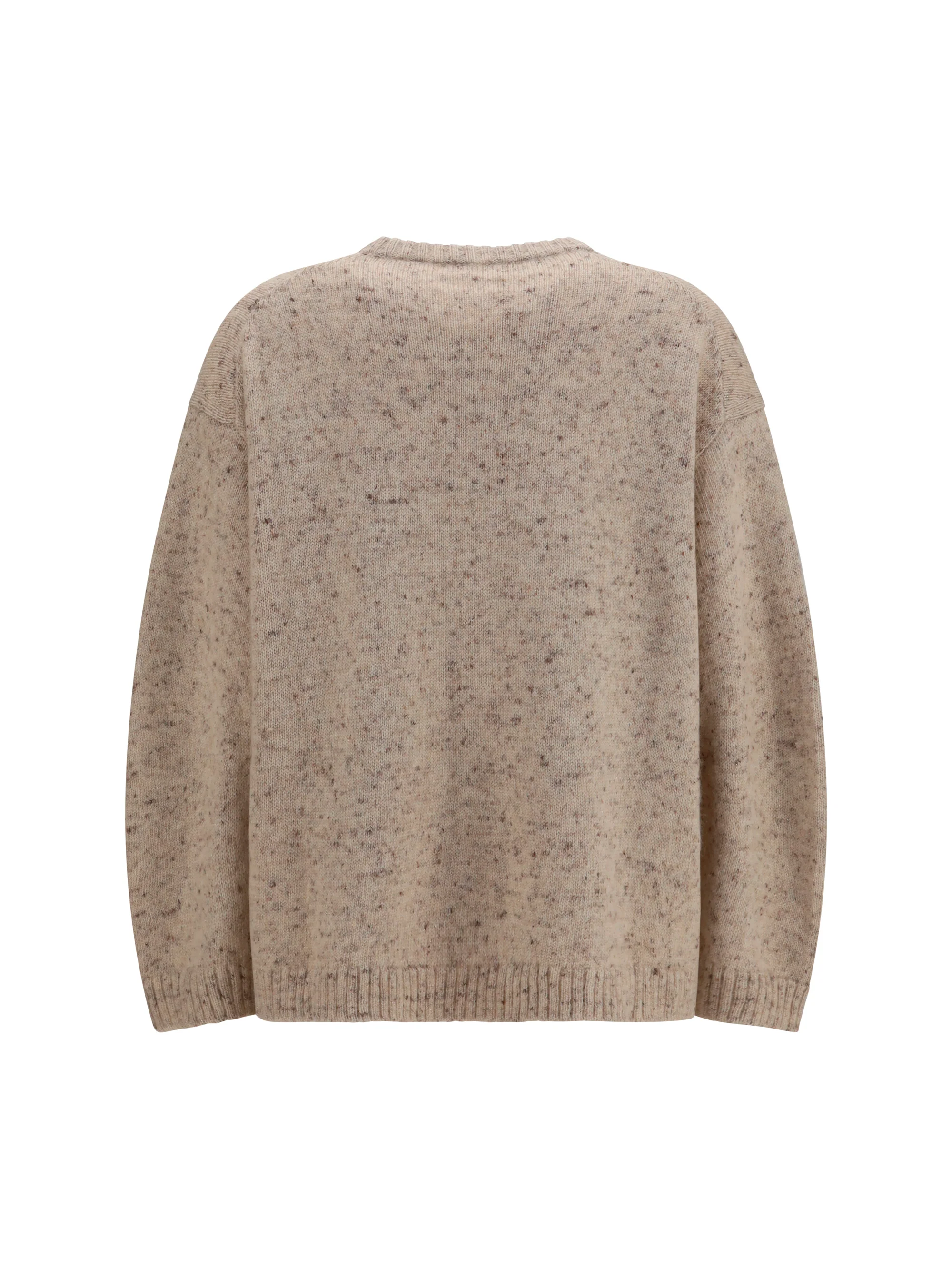 bouclé yarn sweater with lurex